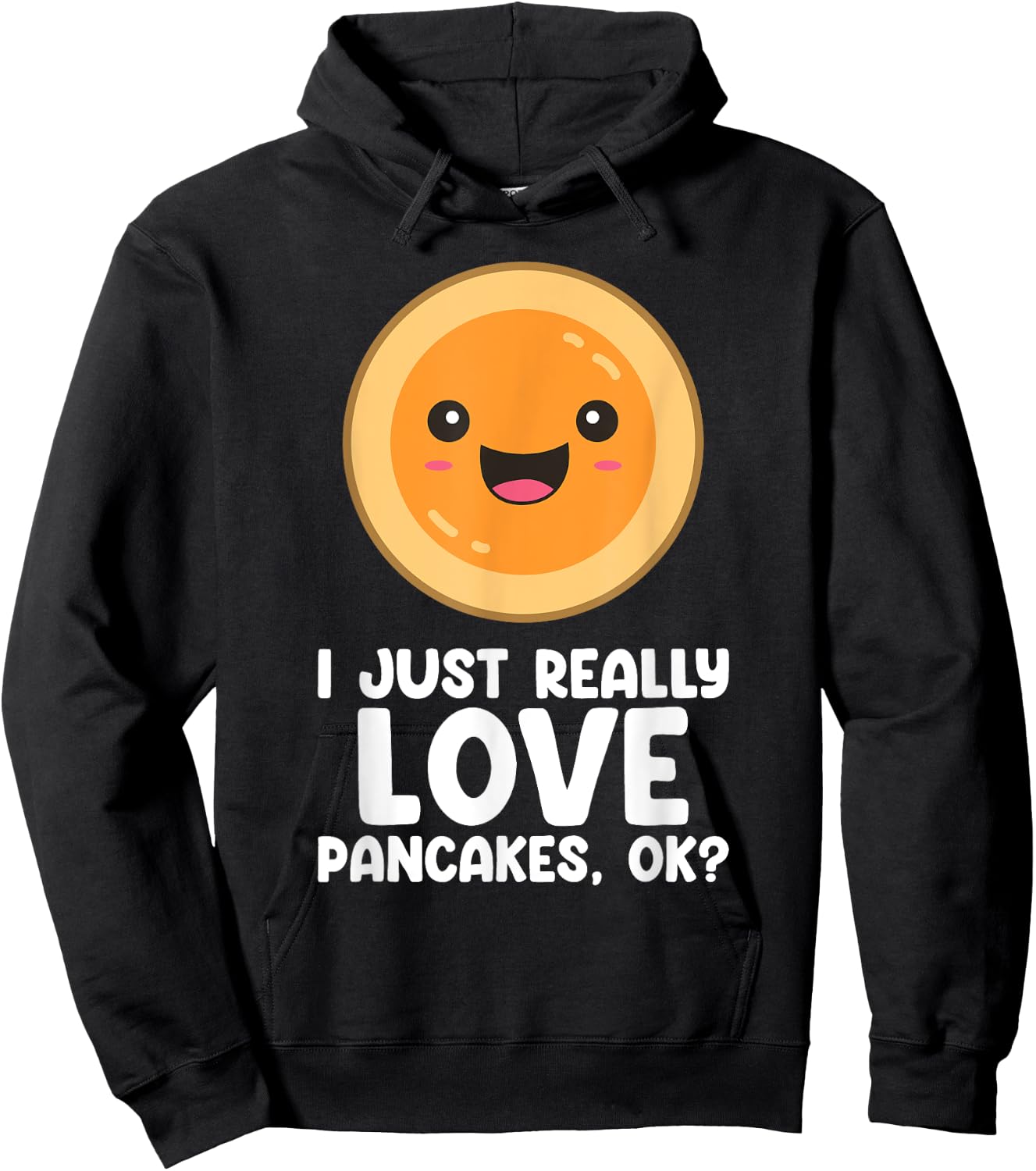 Funny Pancakes Men Women Brunch Breakfast Pancake Maker Hoodie - Hoodie | Black