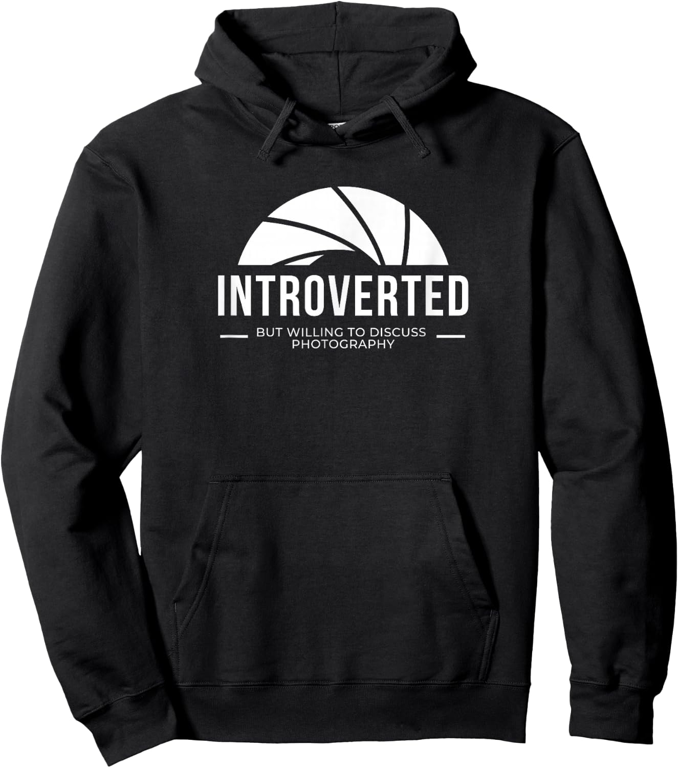 Introverted but willing to discuss photography design Hoodie - Hoodie | Black
