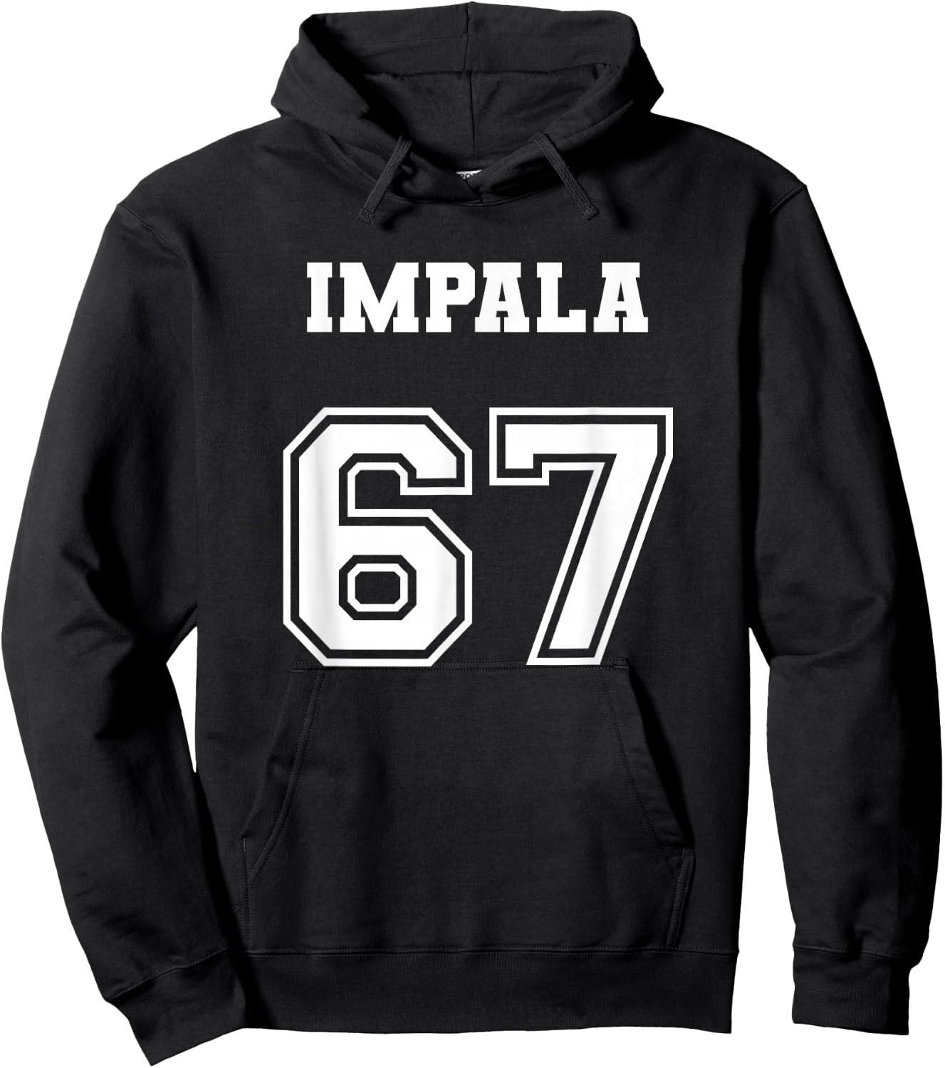 Jersey Style 67 1967 Impala Old School Lowrider Hoodie - Hoodie | Black