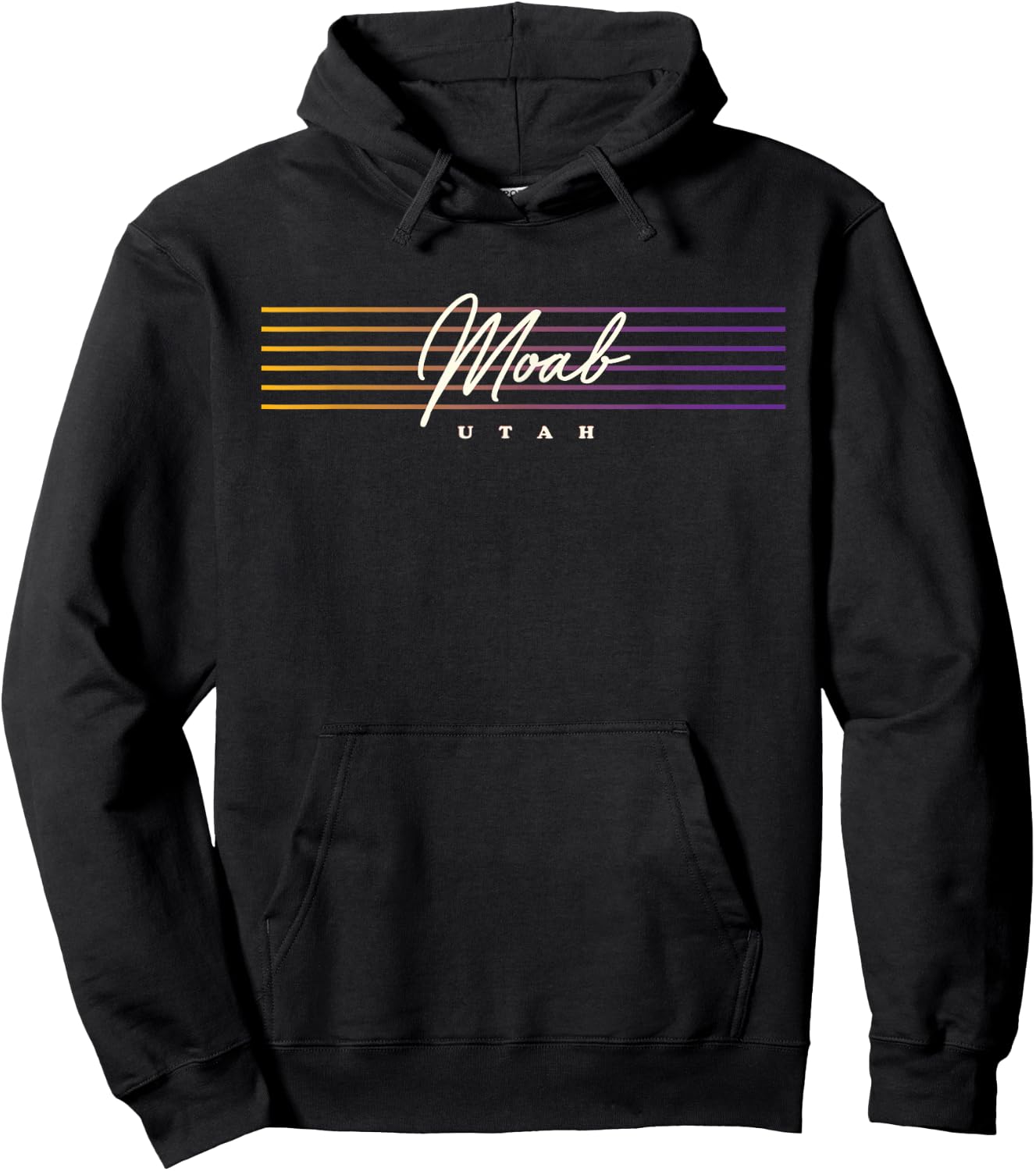 Moab Shirt Nostalgic Retro Style Utah Hoodie - Hoodie | Black
