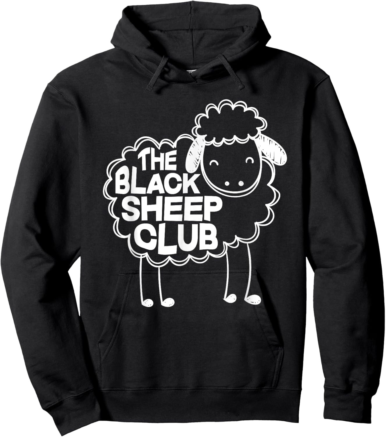 The Black Sheep Club Funny Black Sheep Squad Sarcastic Hoodie - Hoodie | Black