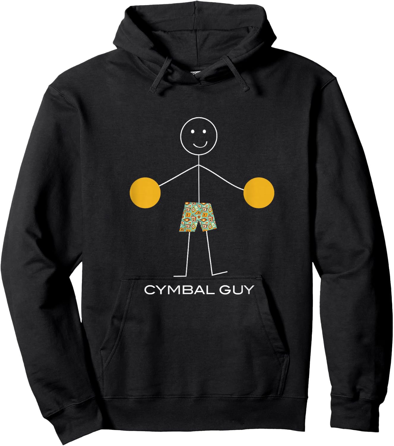 Funny Cymbal Guy Boy Cymbal Player Hoodie - Hoodie | Black