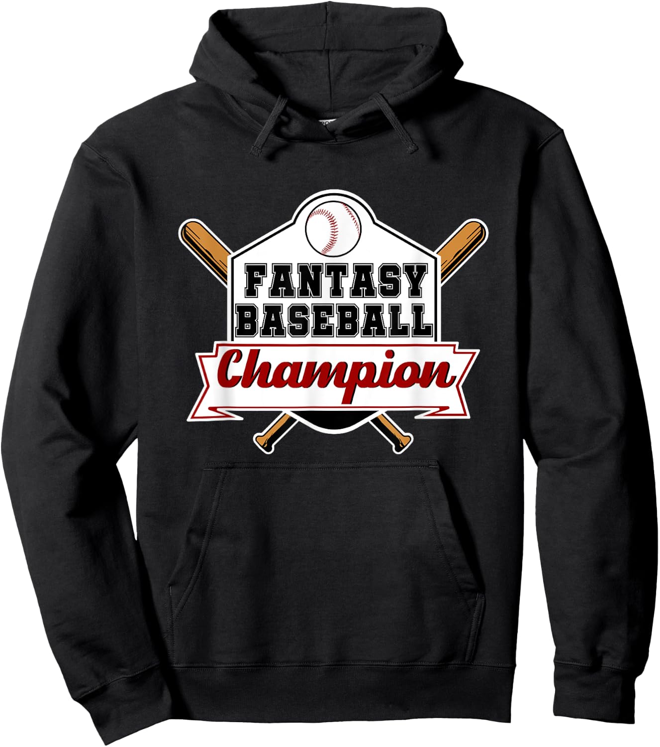 Fantasy Baseball Champion Hoodie - Hoodie | Black