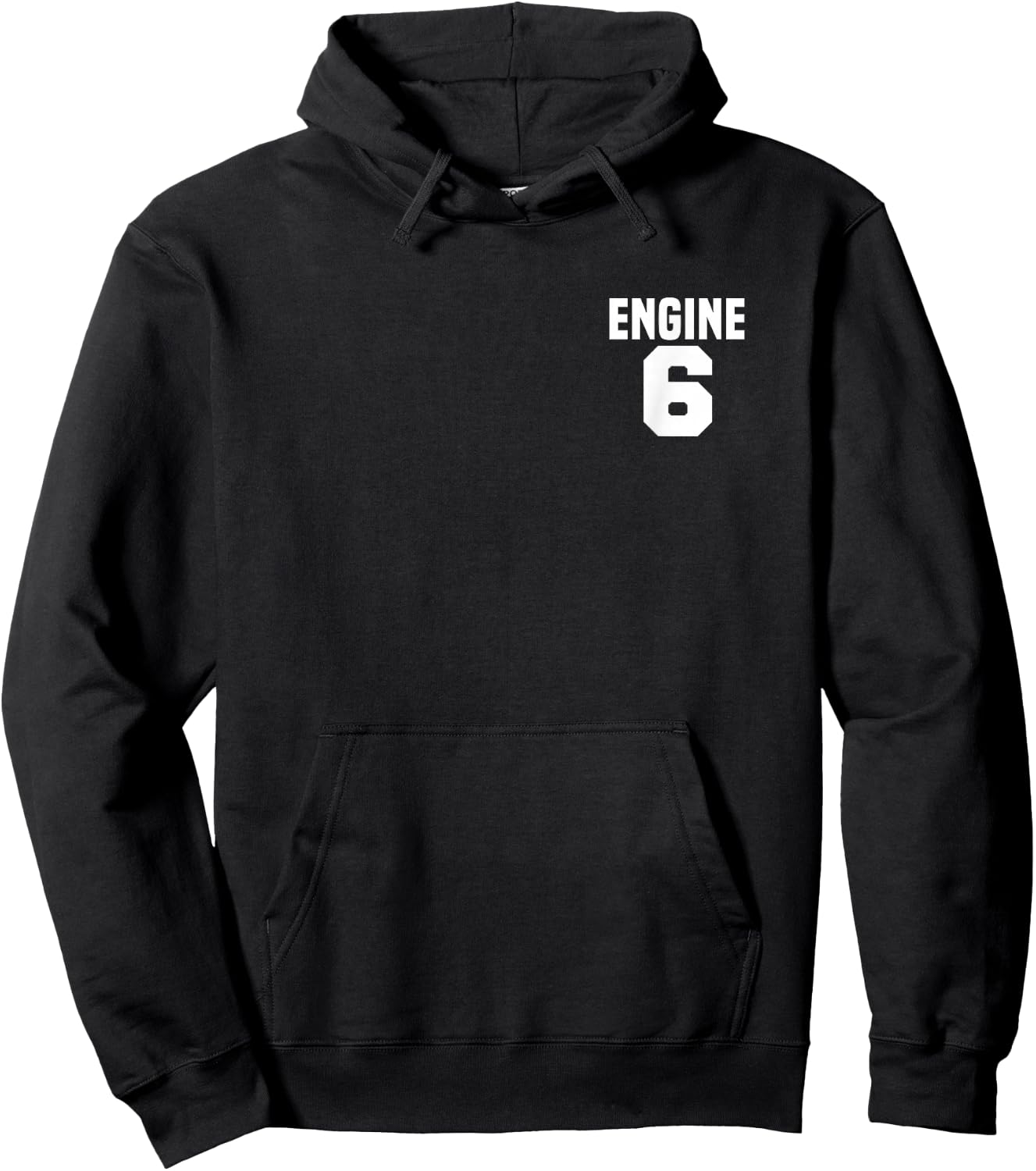 Engine 6 Fire Rescue Department City Firefighter Duty Hoodie - Hoodie | Black