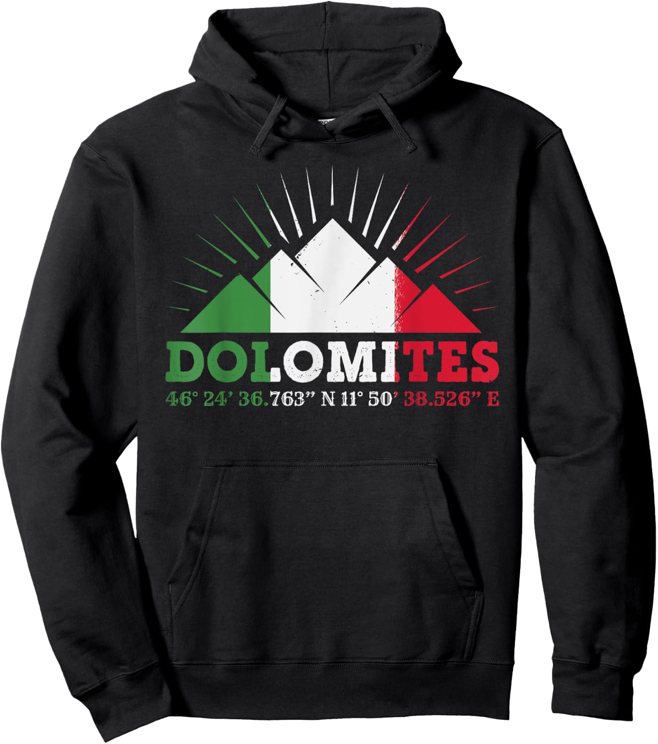 Dolomites Nature Outdoor Italy Hoodie - Hoodie | Black