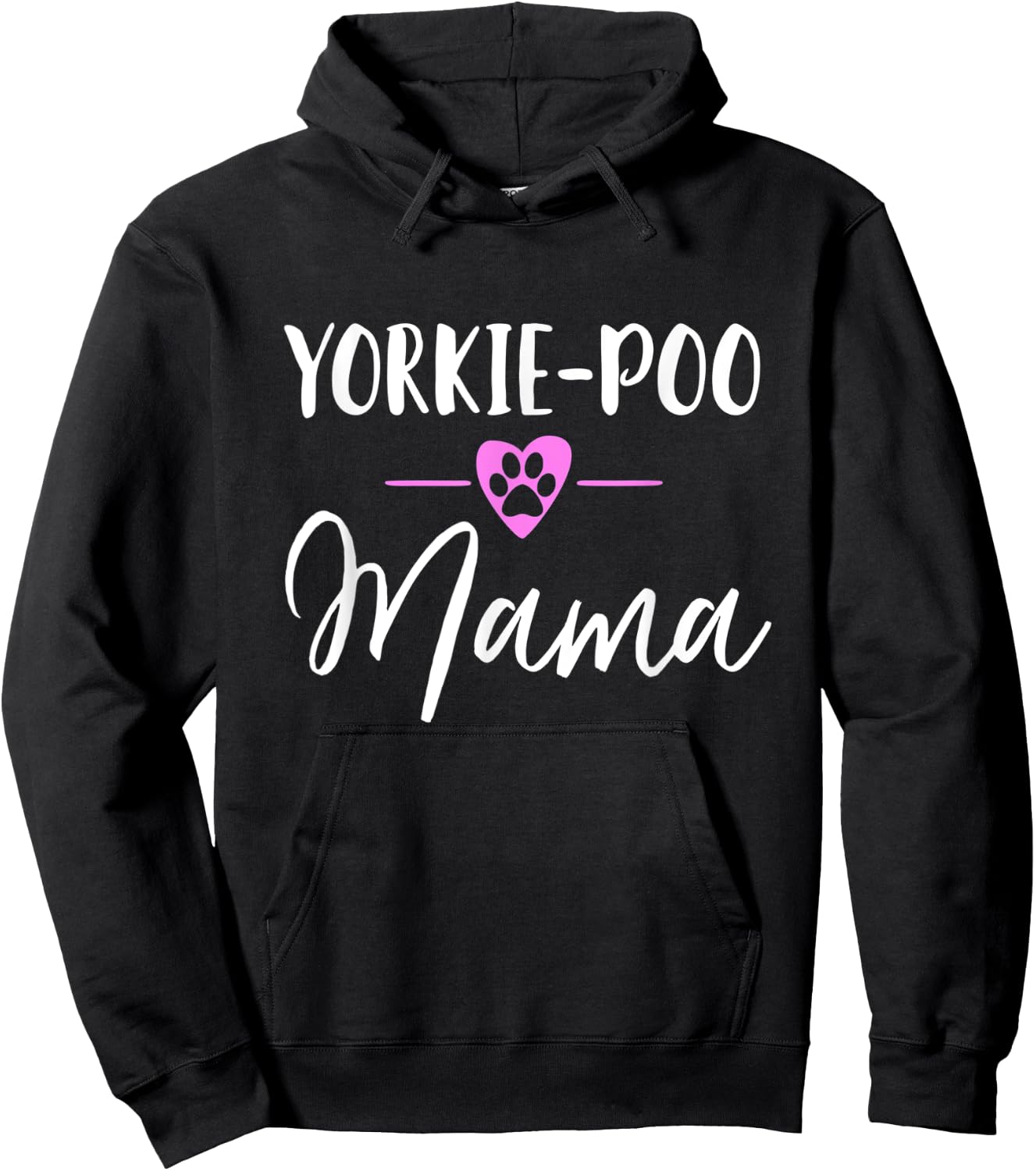 Yorkie-Poo Mama Hoodie - Hoodie | Black