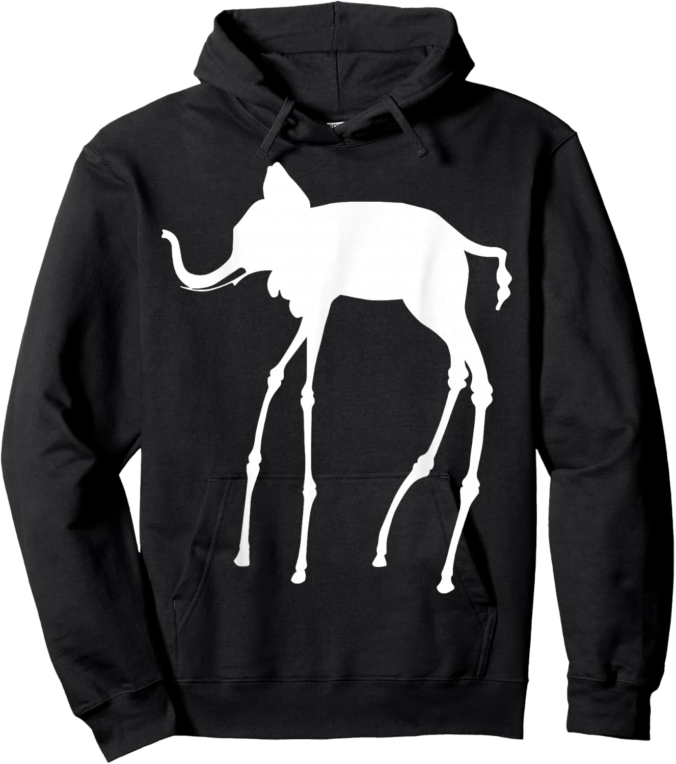 The Elephant by Dali Hoodie - Hoodie | Black