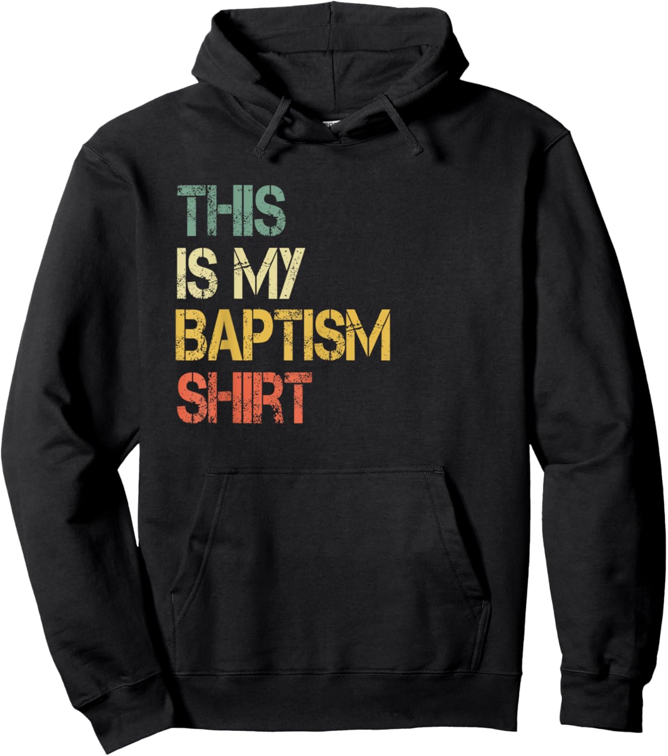 This is My Baptism Shirt Fun Christian Faith Jesus Bible God Hoodie - Hoodie | Black