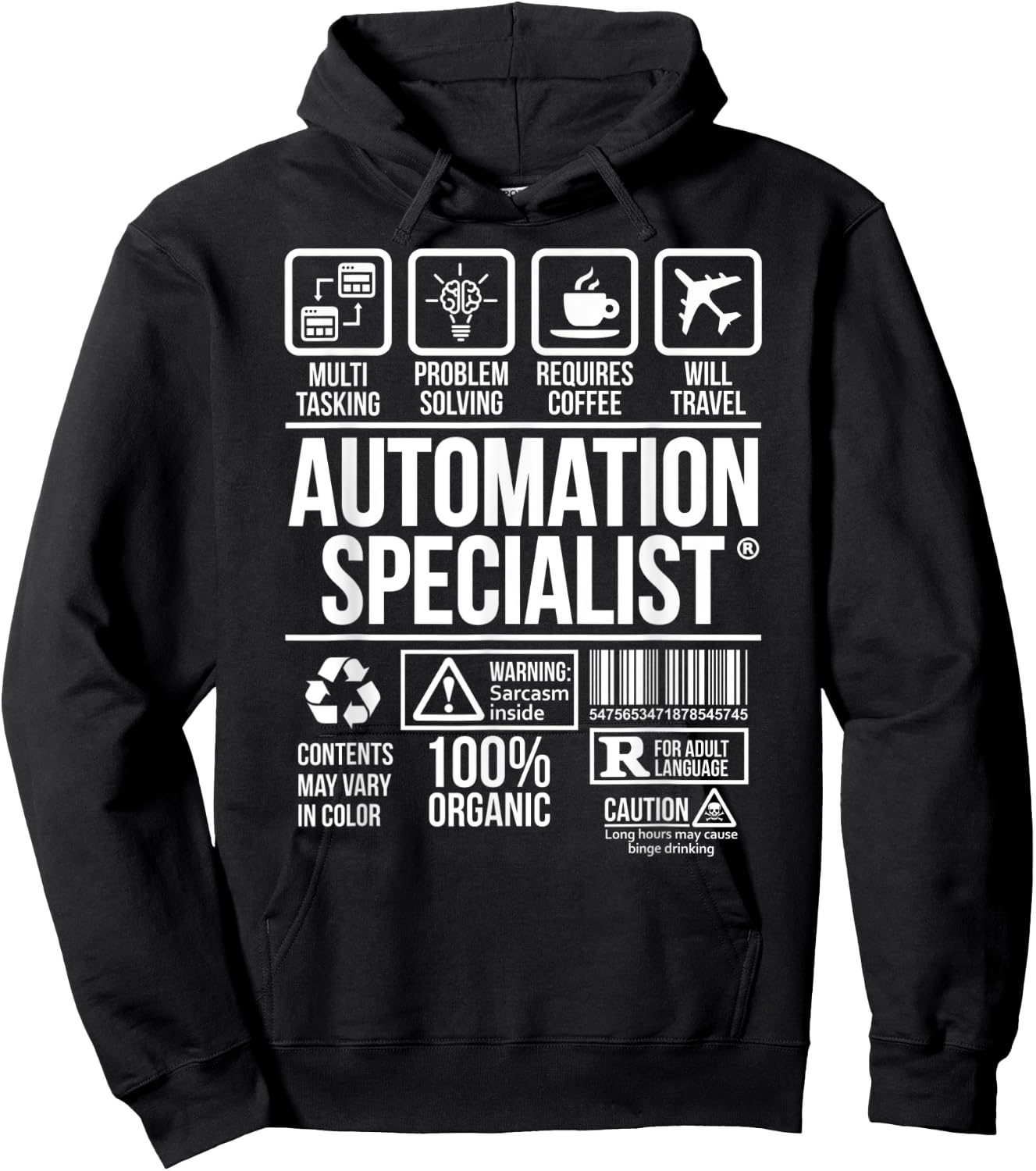 Automation Specialist | Job Profession | #DW Hoodie - Hoodie | Black