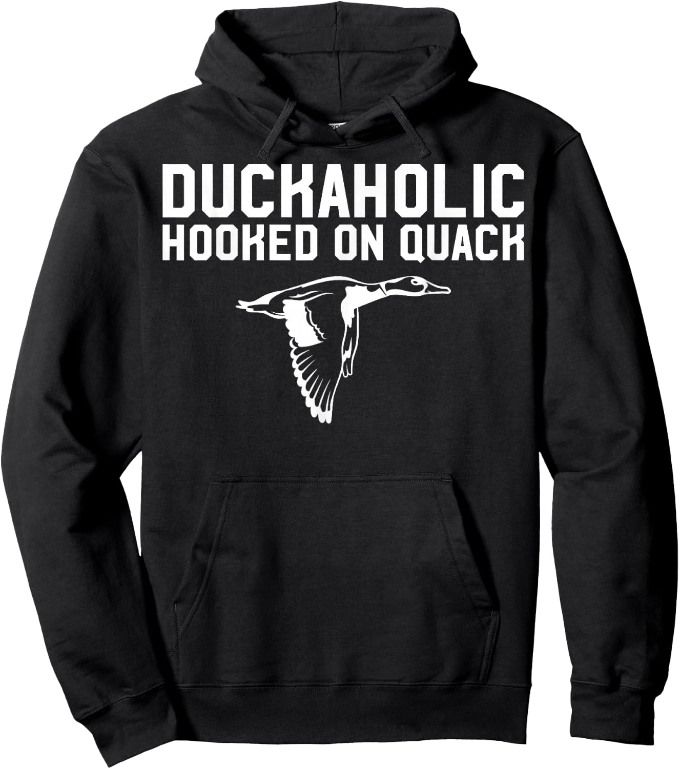 Duckaholic Duck Hunting Themed Gift Duck Lovers Gift Hoodie - Hoodie | Black