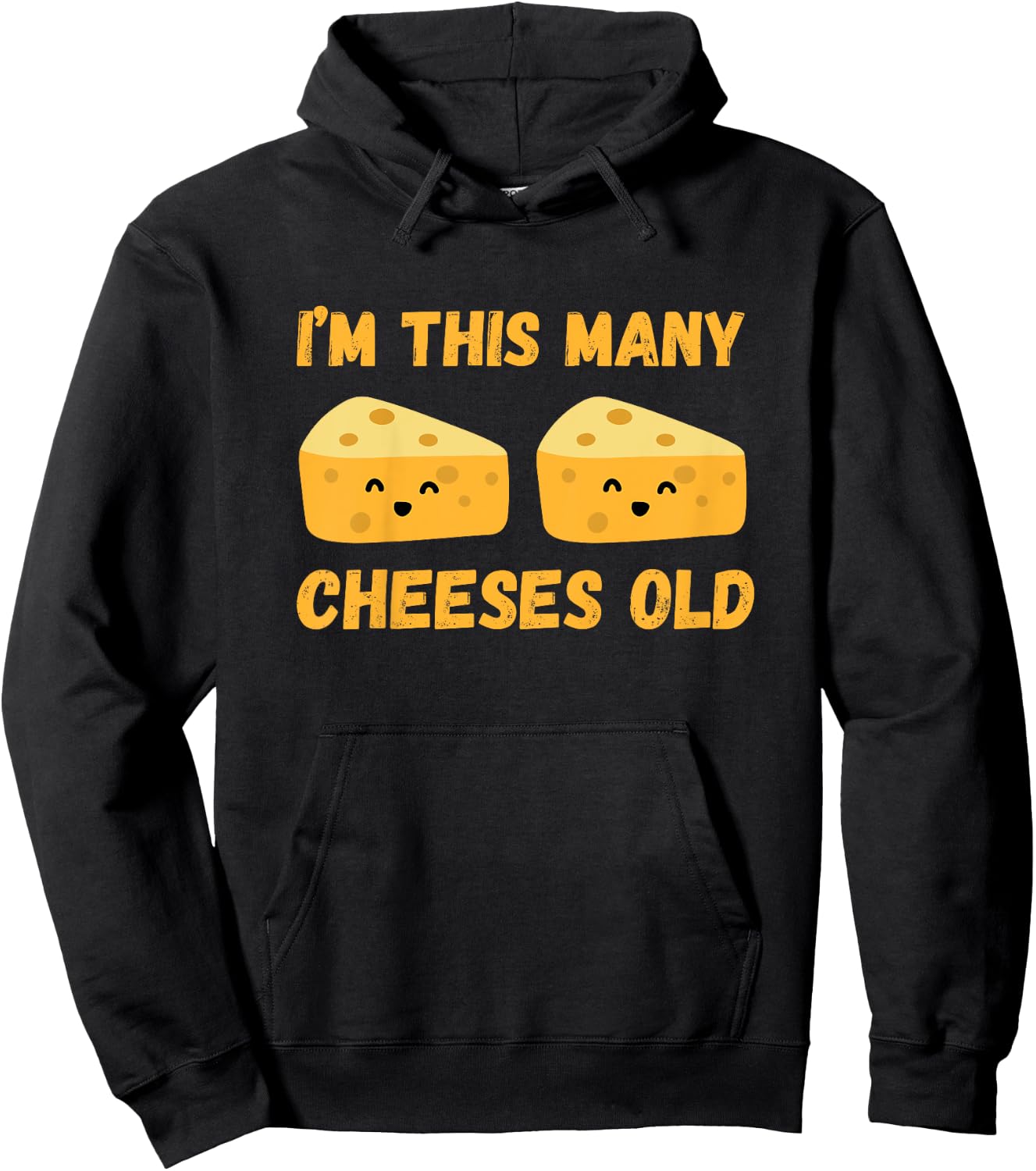 I'm This Many Cheeses Old - 2nd Birthday 2 Years Old Bday Hoodie - Hoodie | Black