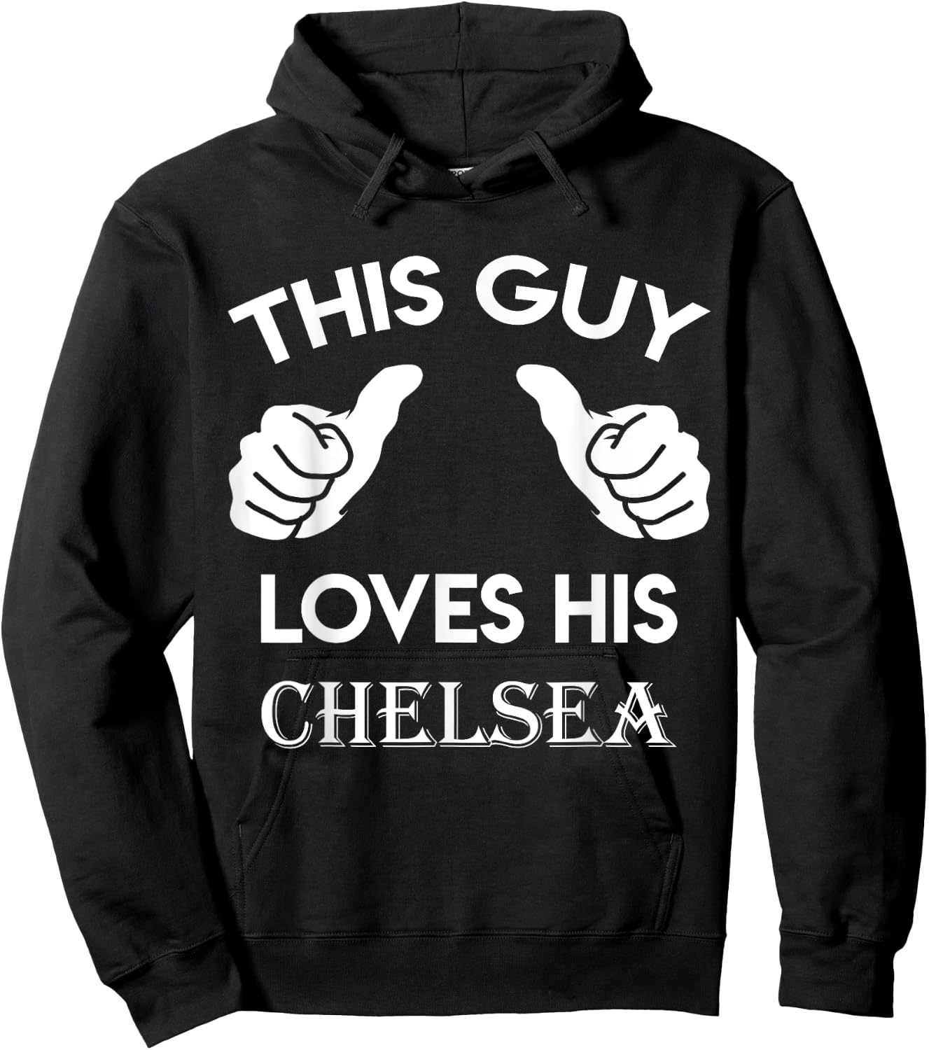 This guy loves his CHELSEA gift valentine heart belongs 3 Hoodie - Hoodie | Black