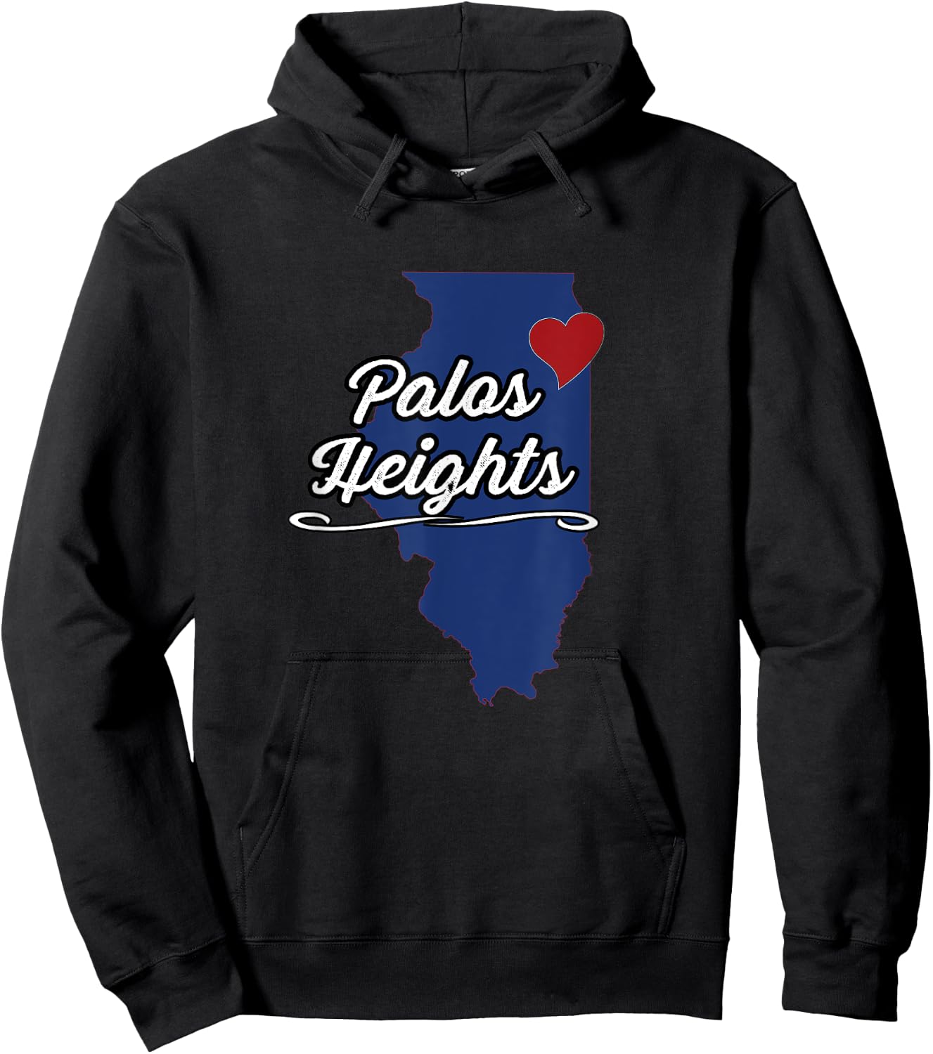 City of Palos Heights Illinois | IL - Novelty Merch Gift Hoodie - Hoodie | Black
