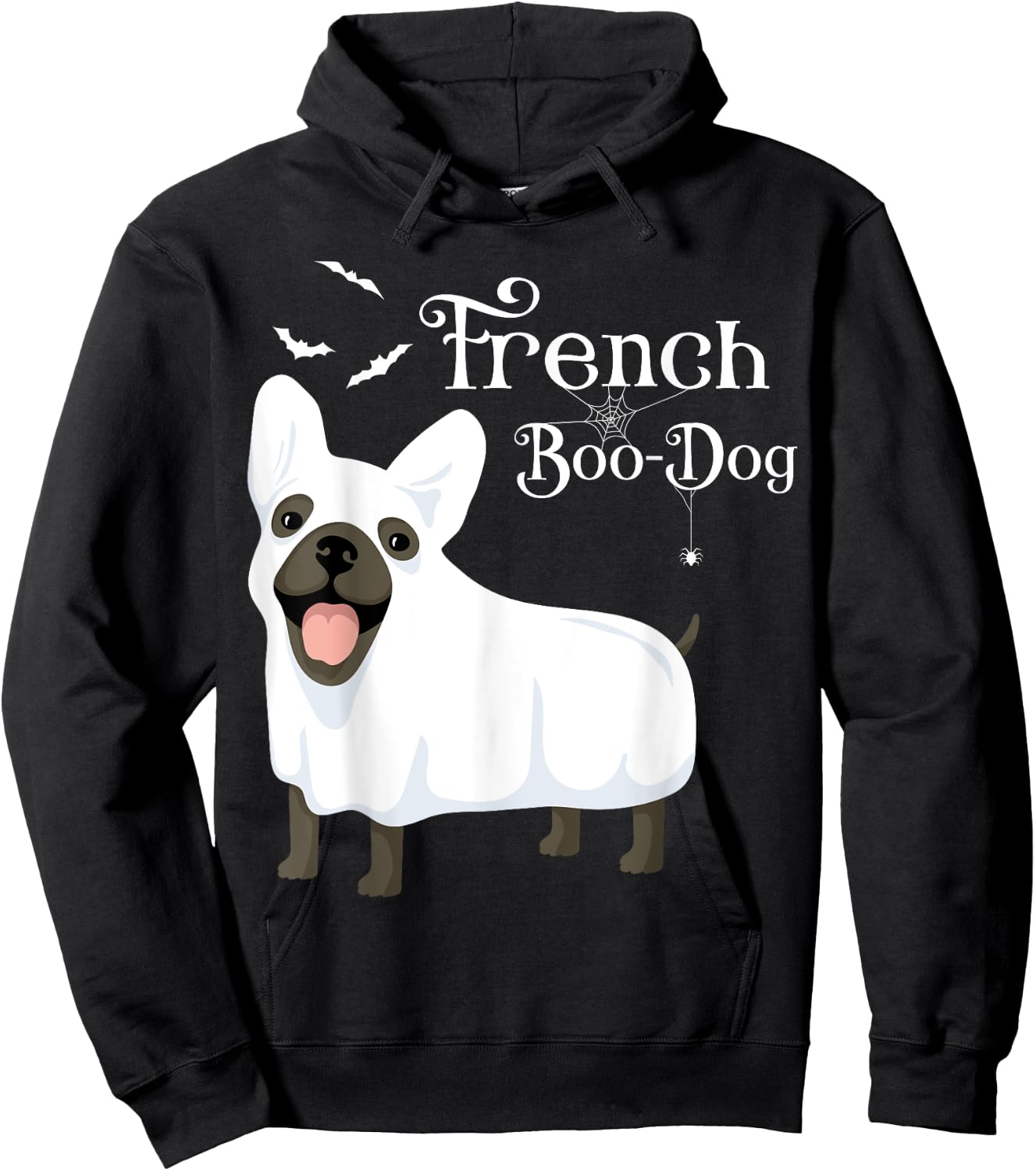 Halloween French Boo-Dog French Bulldog Ghost Women Hoodie - Hoodie | Black