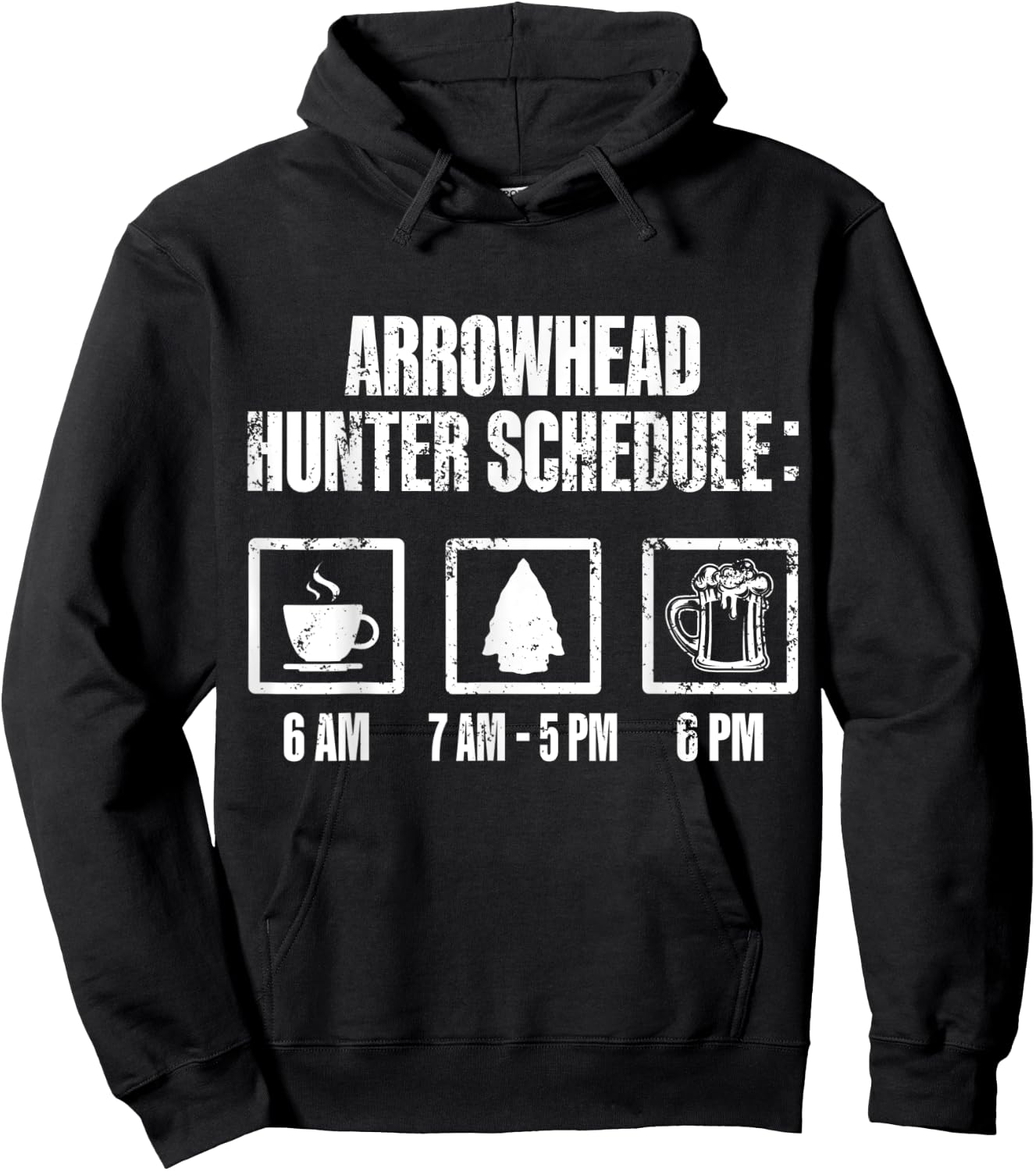 Arrowhead Hunting Collector Schedule Beer Hunter Hoodie - Hoodie | Black