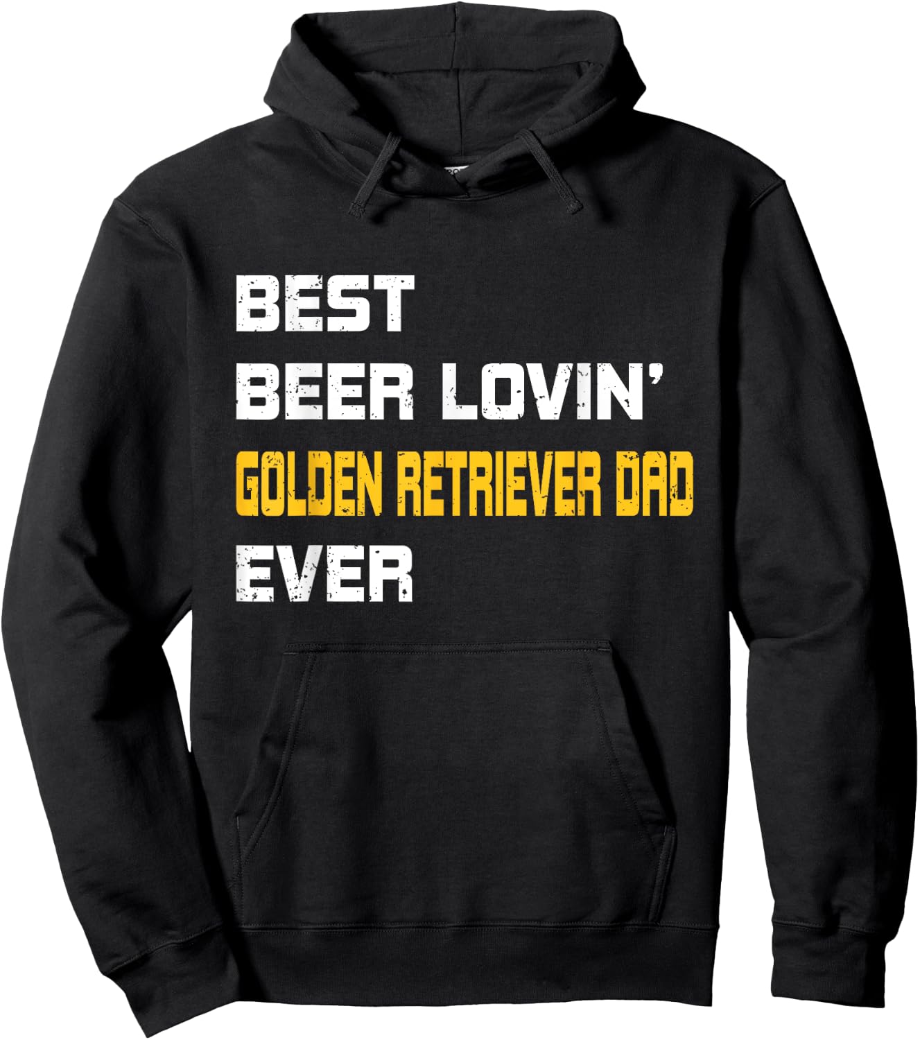 Golden Retriever - Best Beer Loving Golden Retriever Dad Hoodie - Hoodie | Black
