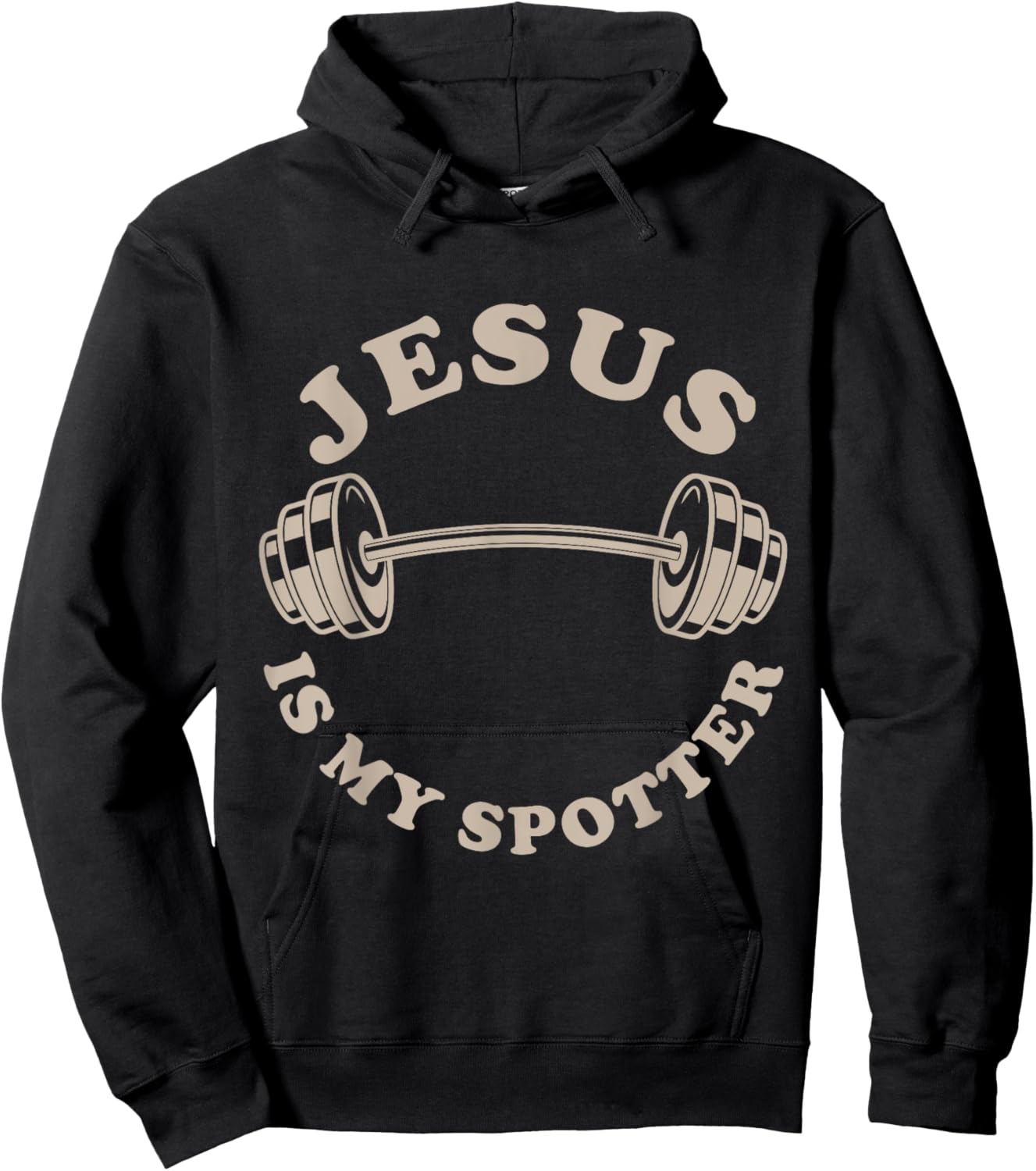 Jesus Is My Spotter Christian Workout God Fitness Lover Hoodie - Hoodie | Black
