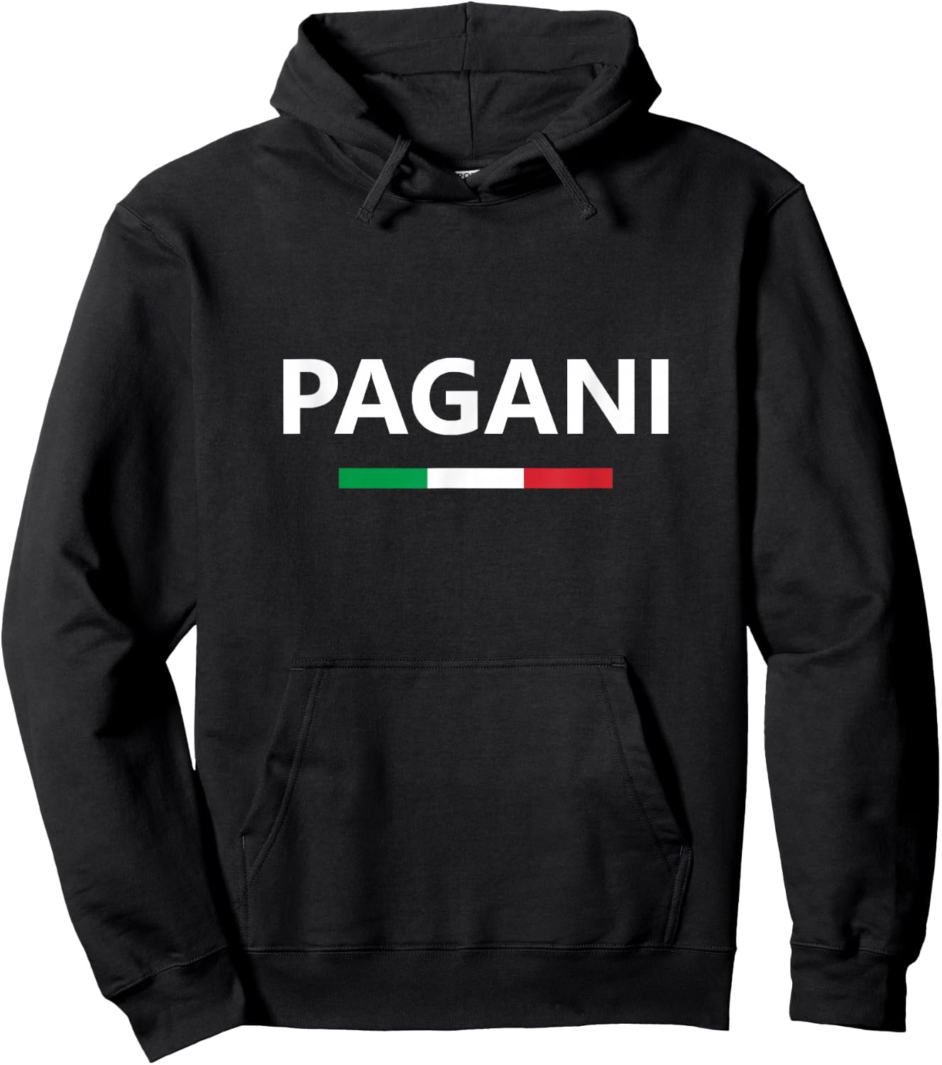 Pagani Italy Italian Italia Flag Country Travel Vacation Hoodie - Hoodie | Black