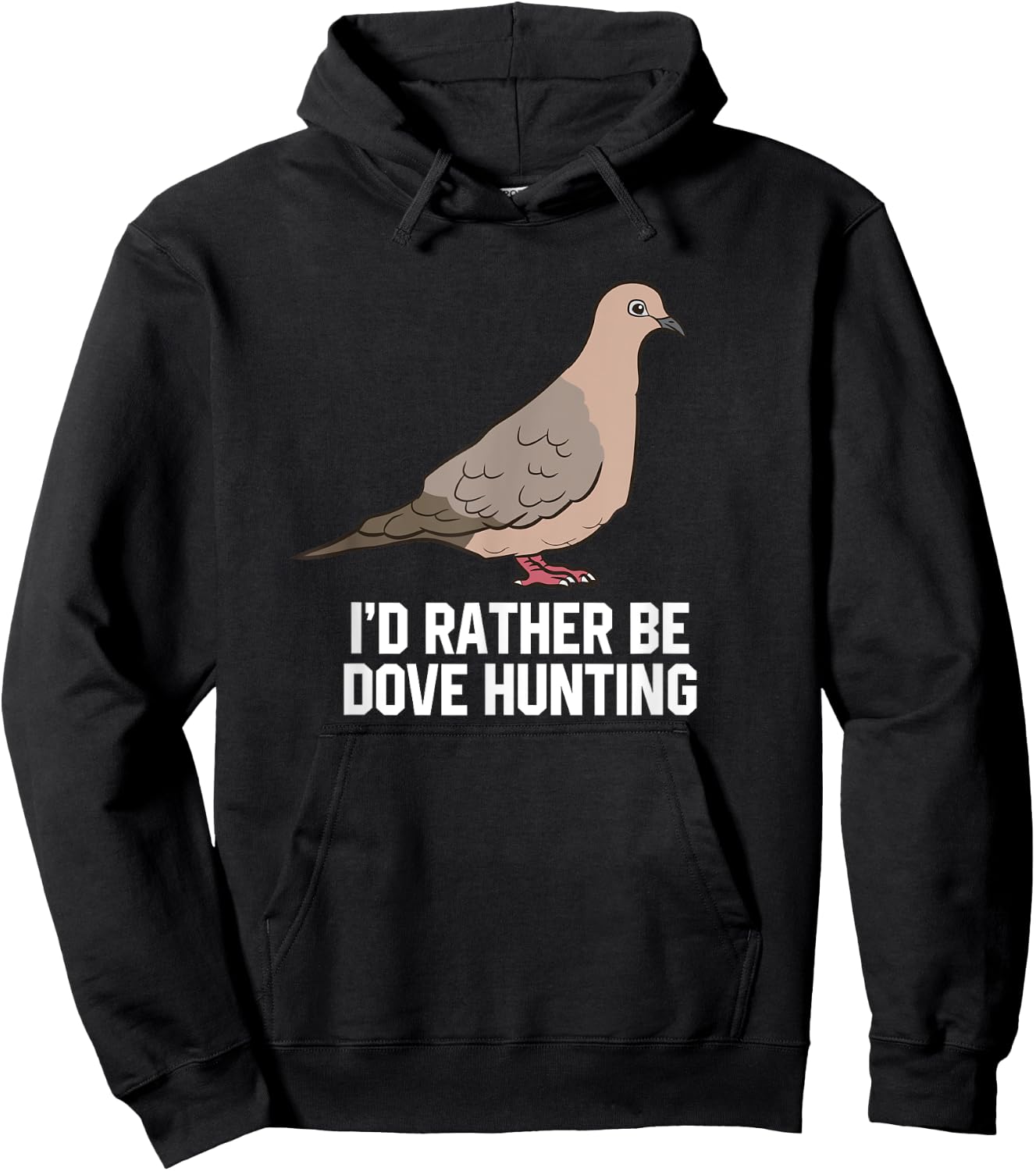 I'd Rather Be Dove Hunting Funny Dove Hunting Hoodie - Hoodie | Black