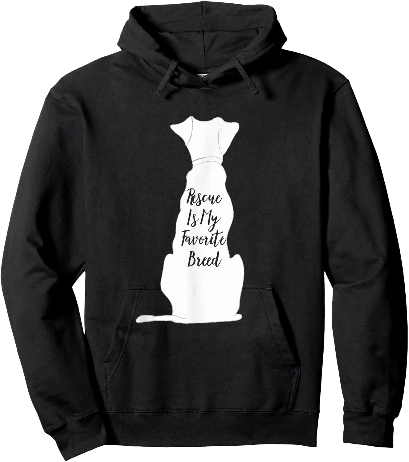 Rescue Dog Rescue Is My Favorite Breed for Dog Owners Women Girls Kids Hoodie - Hoodie | Black