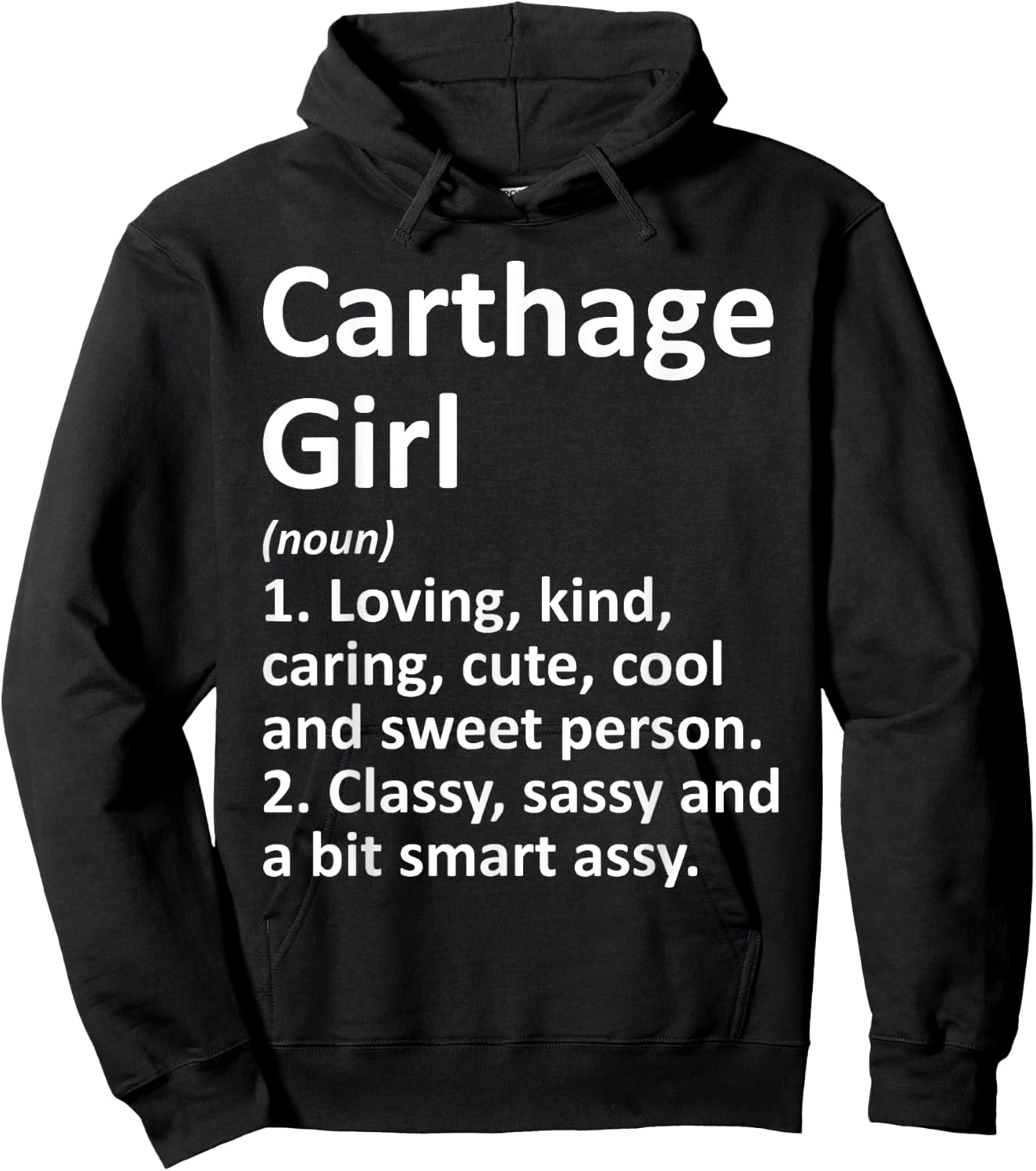 CARTHAGE GIRL TX TEXAS Funny City Home Roots Gift Hoodie - Hoodie | Black