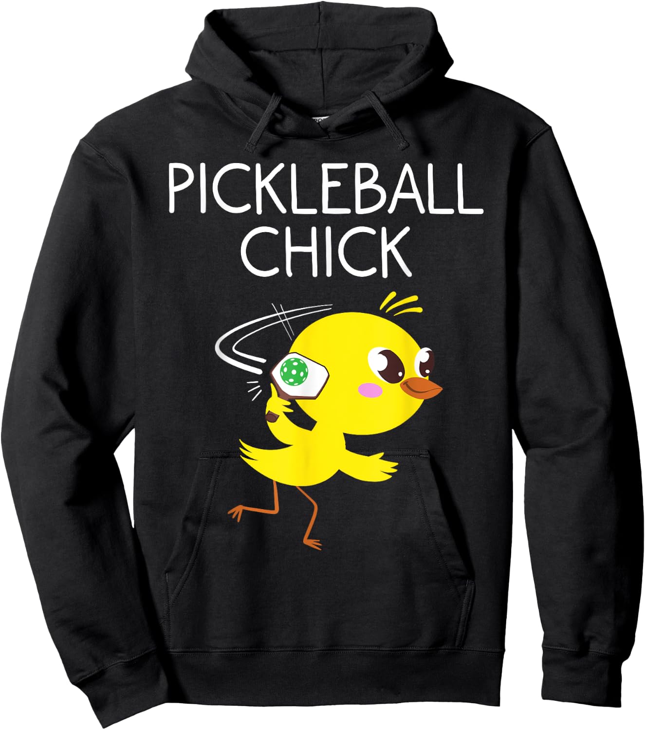 Funny Chick Pickleball Gift Cool Chicken Dink Fan Hoodie - Hoodie | Black