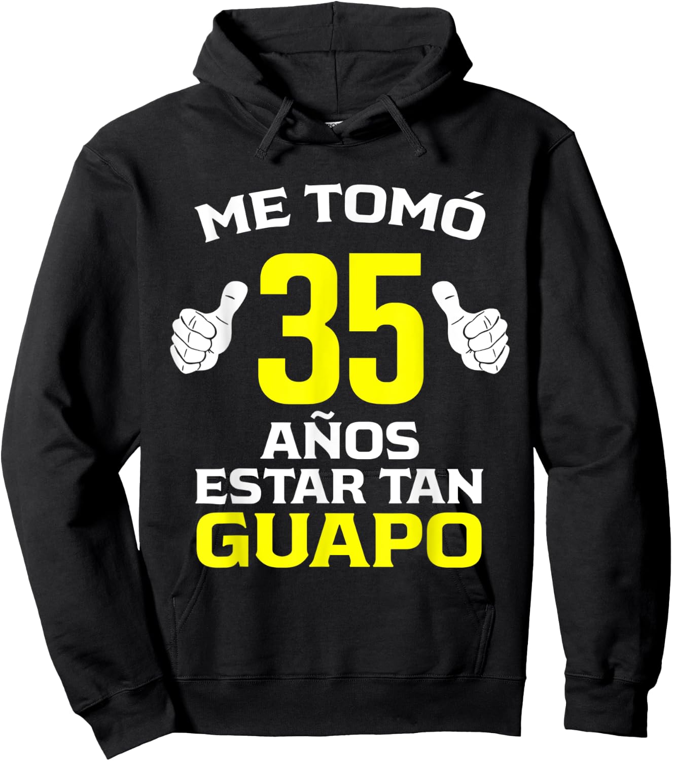 35 Años Regalo de Cumpleaños 35 para él Hoodie - Hoodie | Black