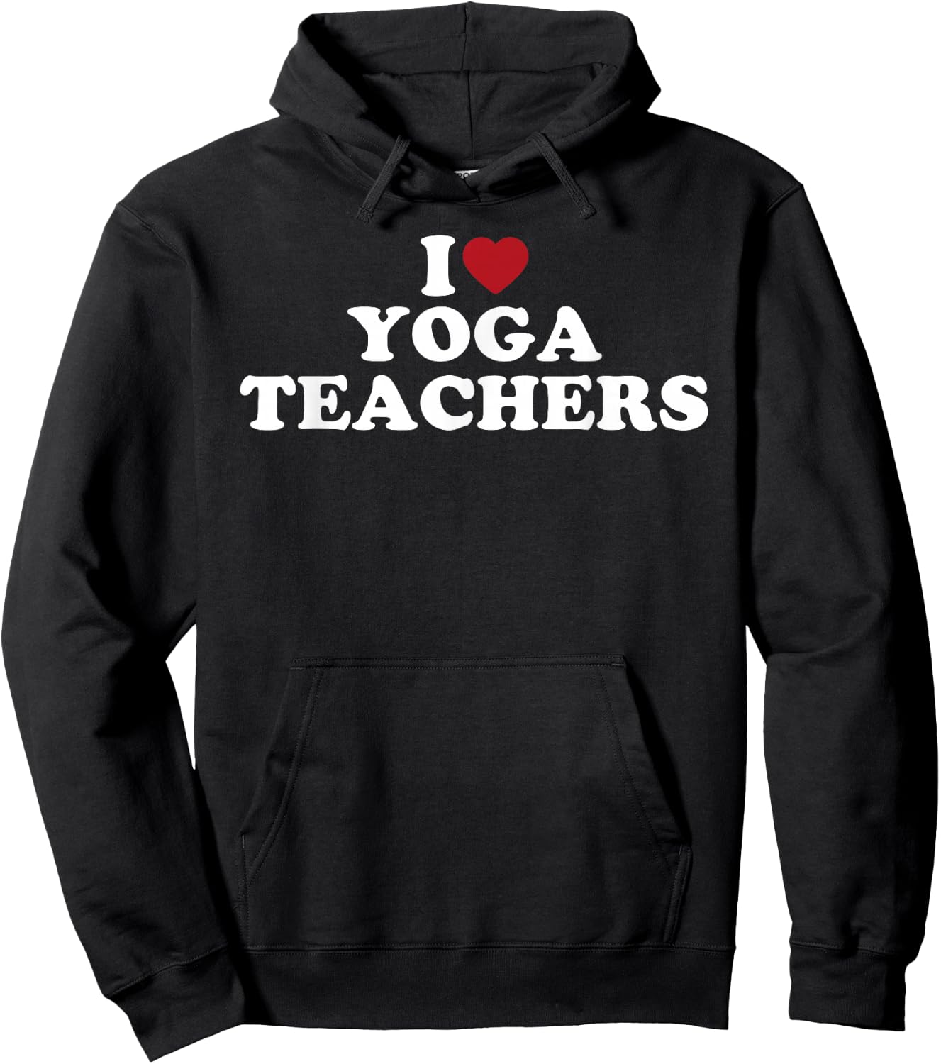 I Love Yoga Teachers, I Heart Yoga Teachers Hoodie - Hoodie | Black
