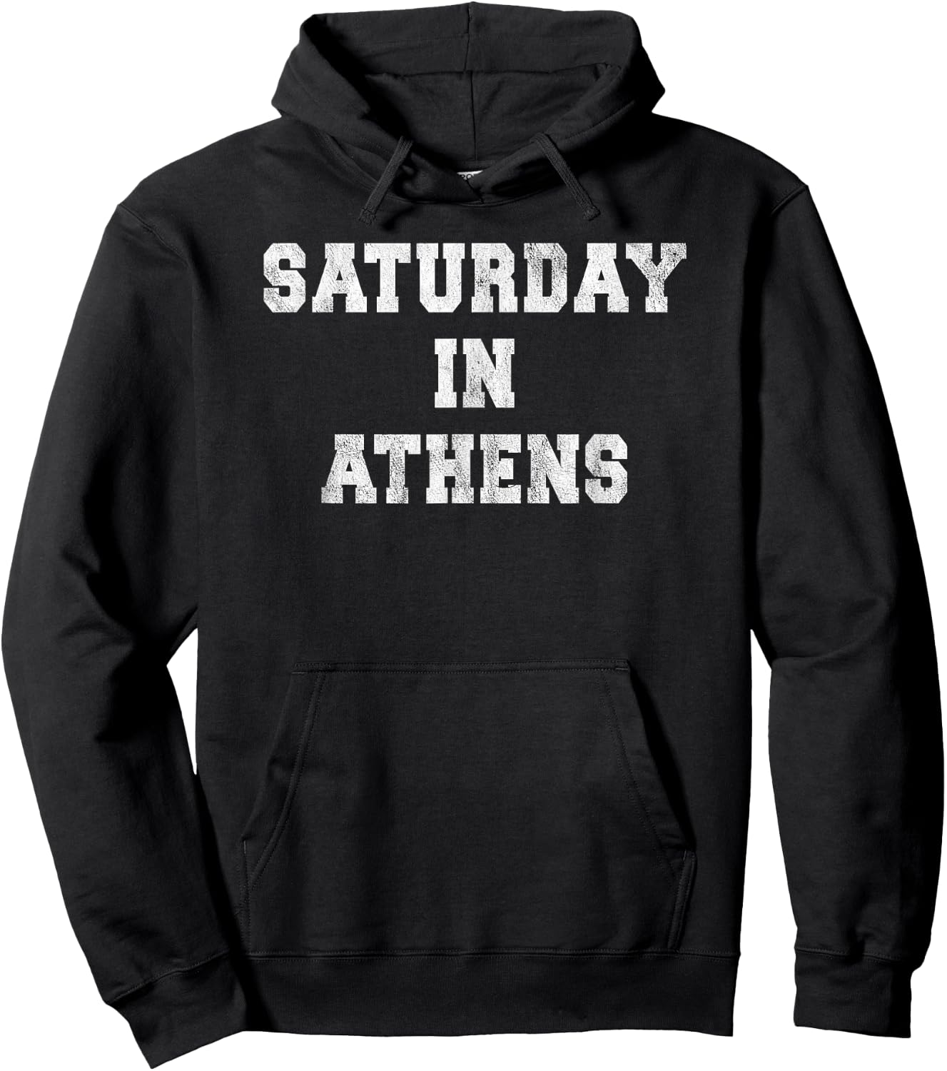 Saturday in Athens Georgia Sports Fan Tailgating Apparel Hoodie - Hoodie | Black