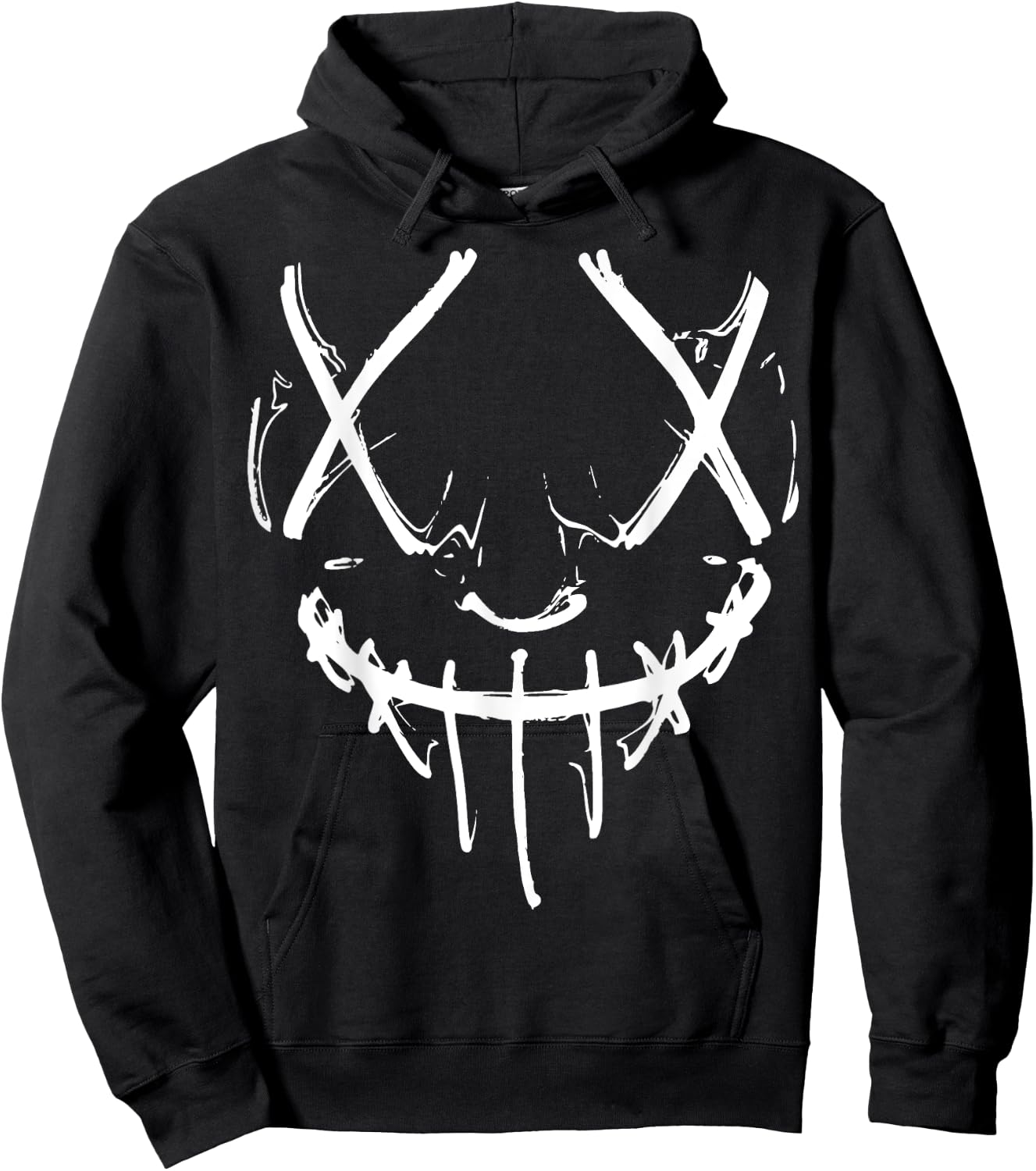 Horror face with purge optics Hoodie - Hoodie | Black