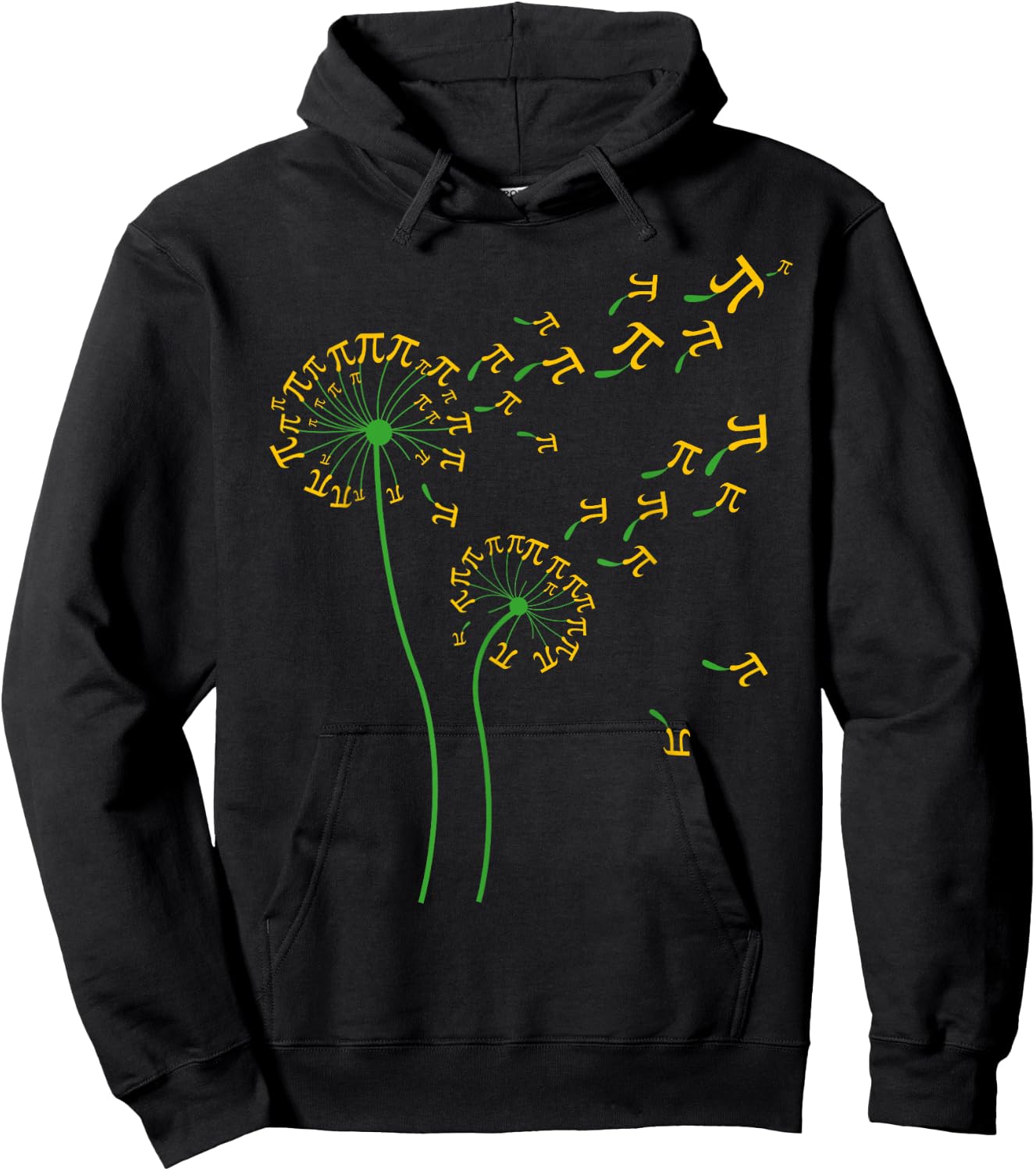 Pi Dandelion Pi day Dandelion 3.14 Pi Number Math Dandelion Hoodie - Hoodie | Black