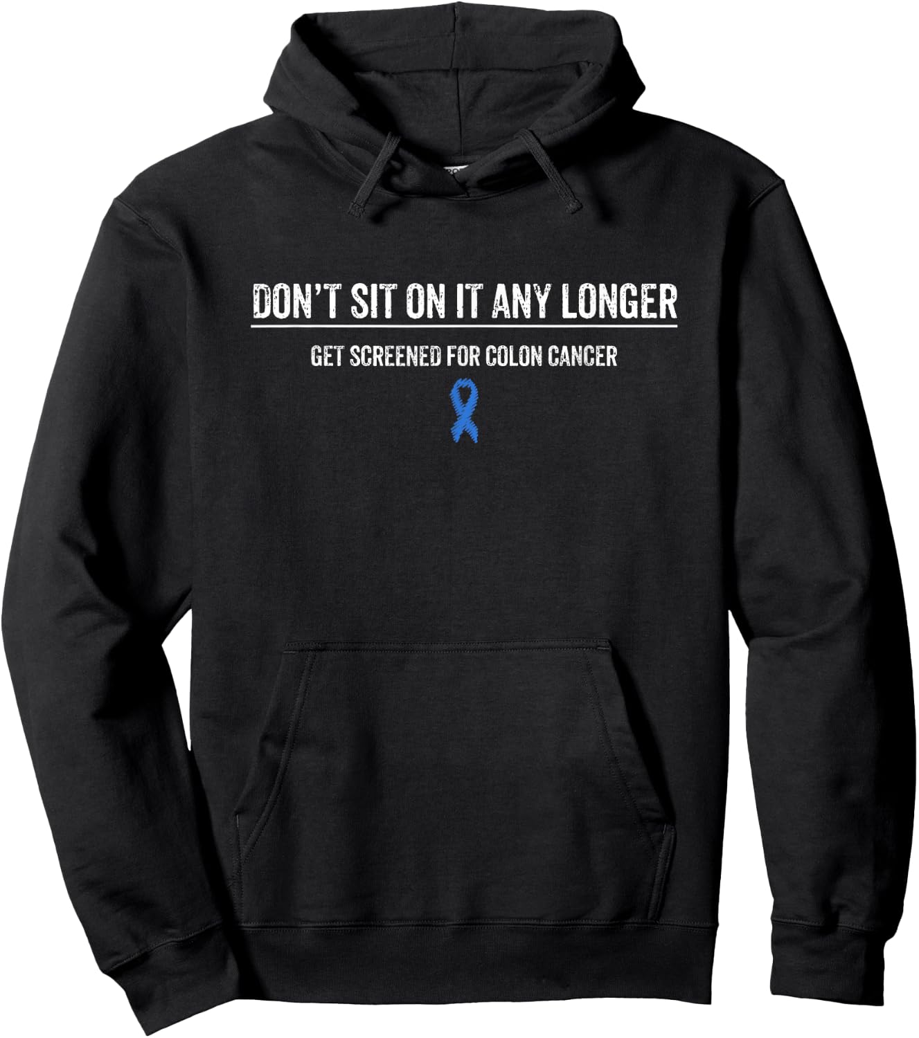 Colon Cancer Awareness Colonoscopy Get Screened Hoodie - Hoodie | Black