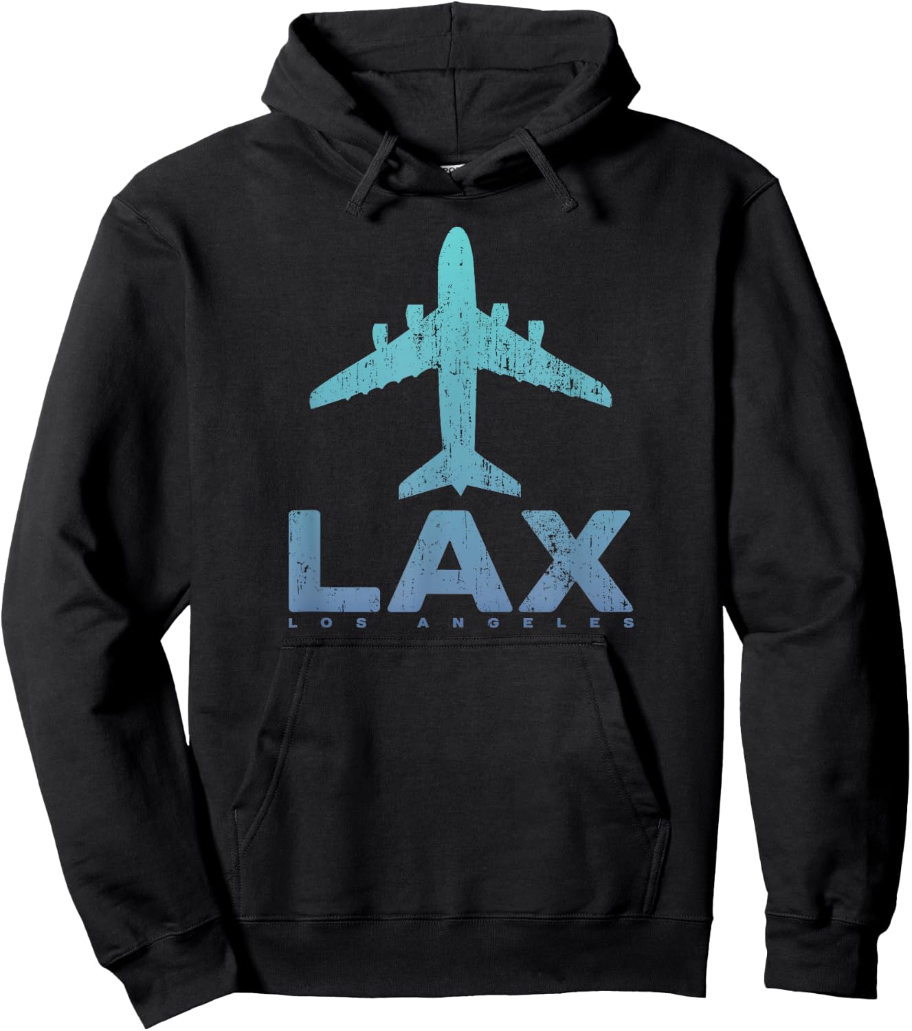 Los Angeles California LAX Airport Code LA Vacation Souvenir Hoodie - Hoodie | Black