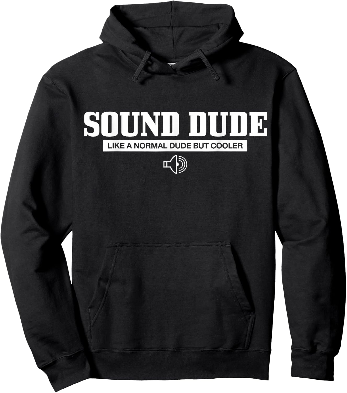 Sound Dude Like A normal Dude But Cooler Funny Sound Guy Hoodie - Hoodie | Black