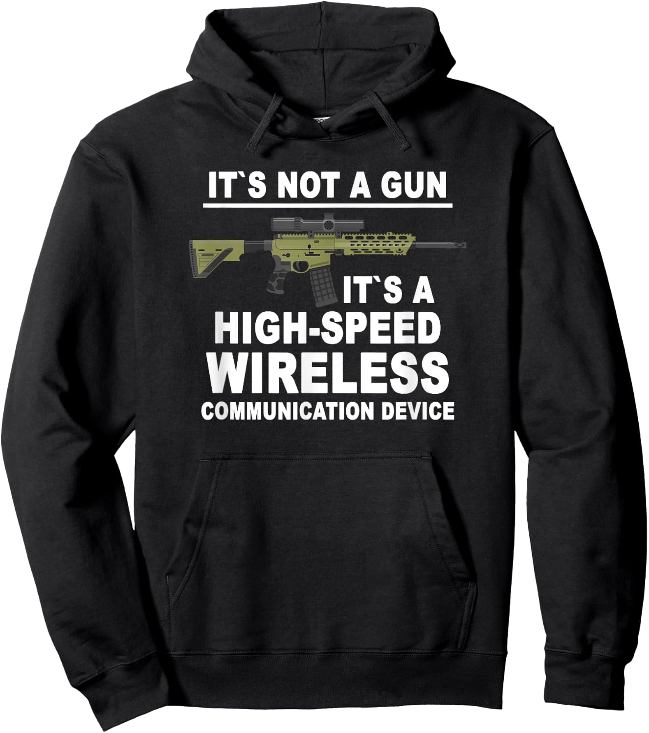 Its Not A Gun Meme - Sarcastic Gun Gift -Funny Its Not A Gun Hoodie - Hoodie | Black
