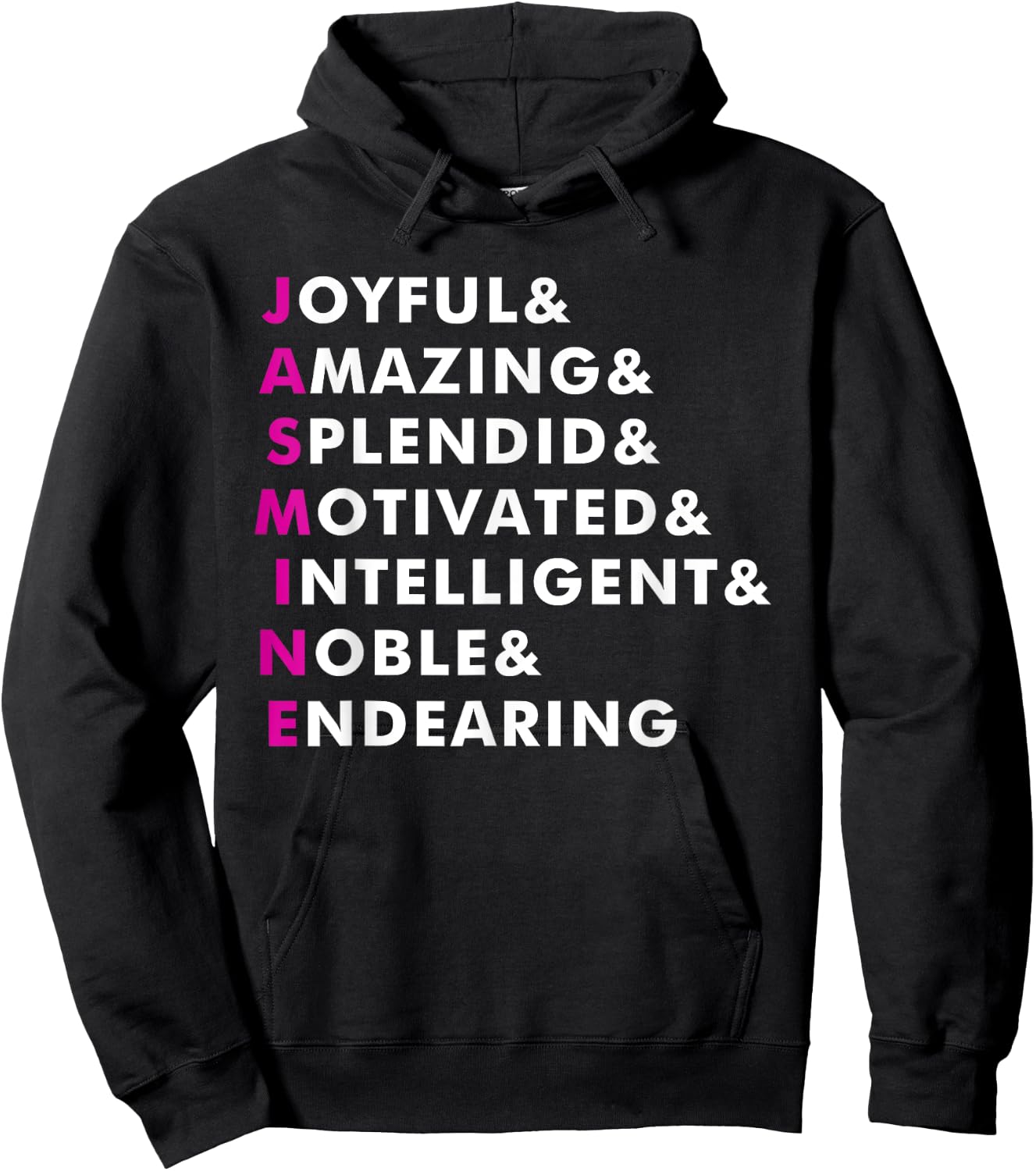 Jasmine Name Shirt Personalized Gift Hoodie - Hoodie | Black