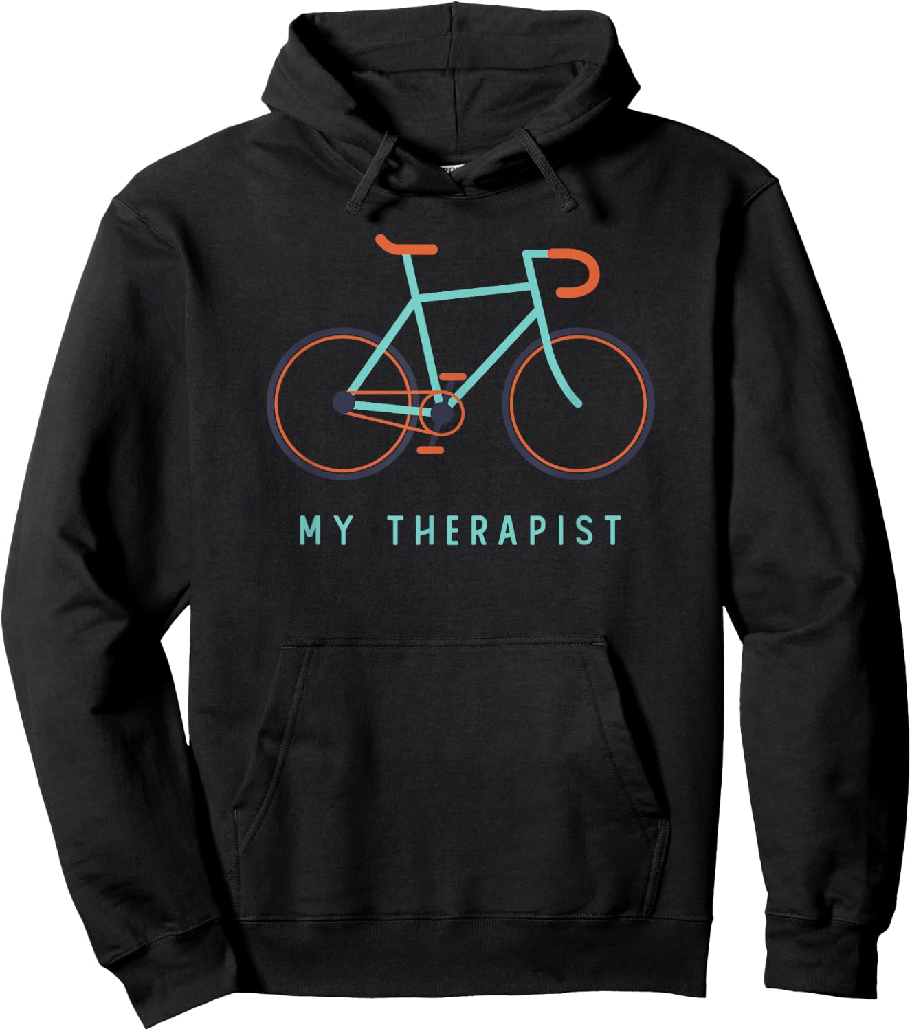 My Therapist Bicycle Funny Bicycle Gifts For Cycling Lover Hoodie - Hoodie | Black