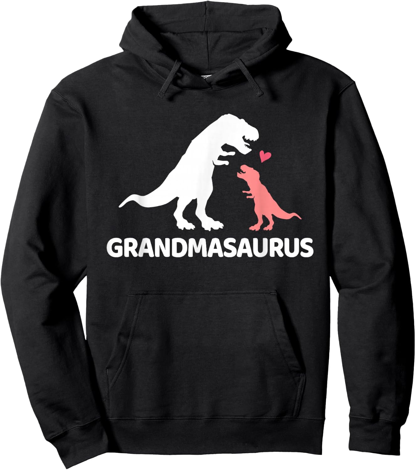 Grandmasaurus Grandma Dinosaur Small Hoodie - Hoodie | Black