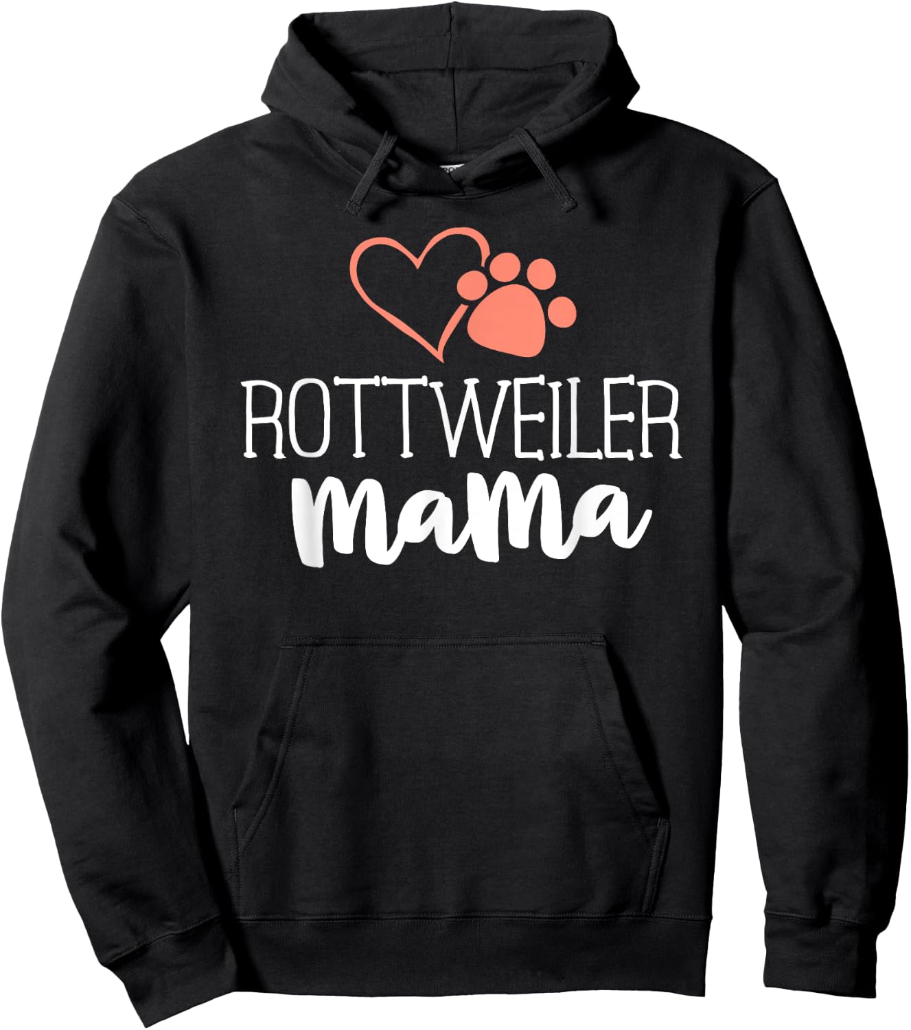 Rottweiler Mama Shirt Dog Owner Gifts Rottie Hoodie - Hoodie | Black
