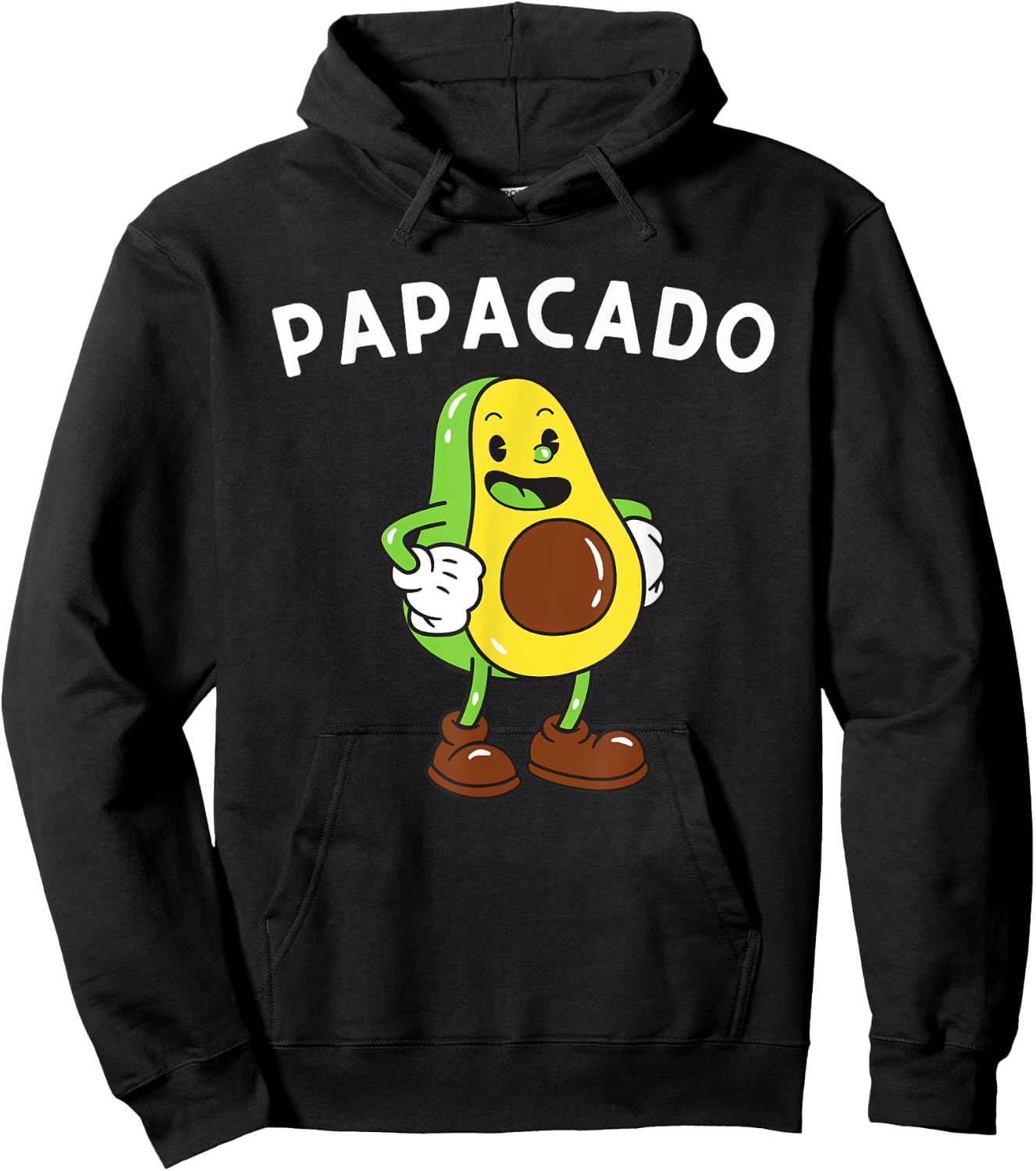 Papacado Dad Father - Avocado Lover & Guacamole Gift Hoodie - Hoodie | Black