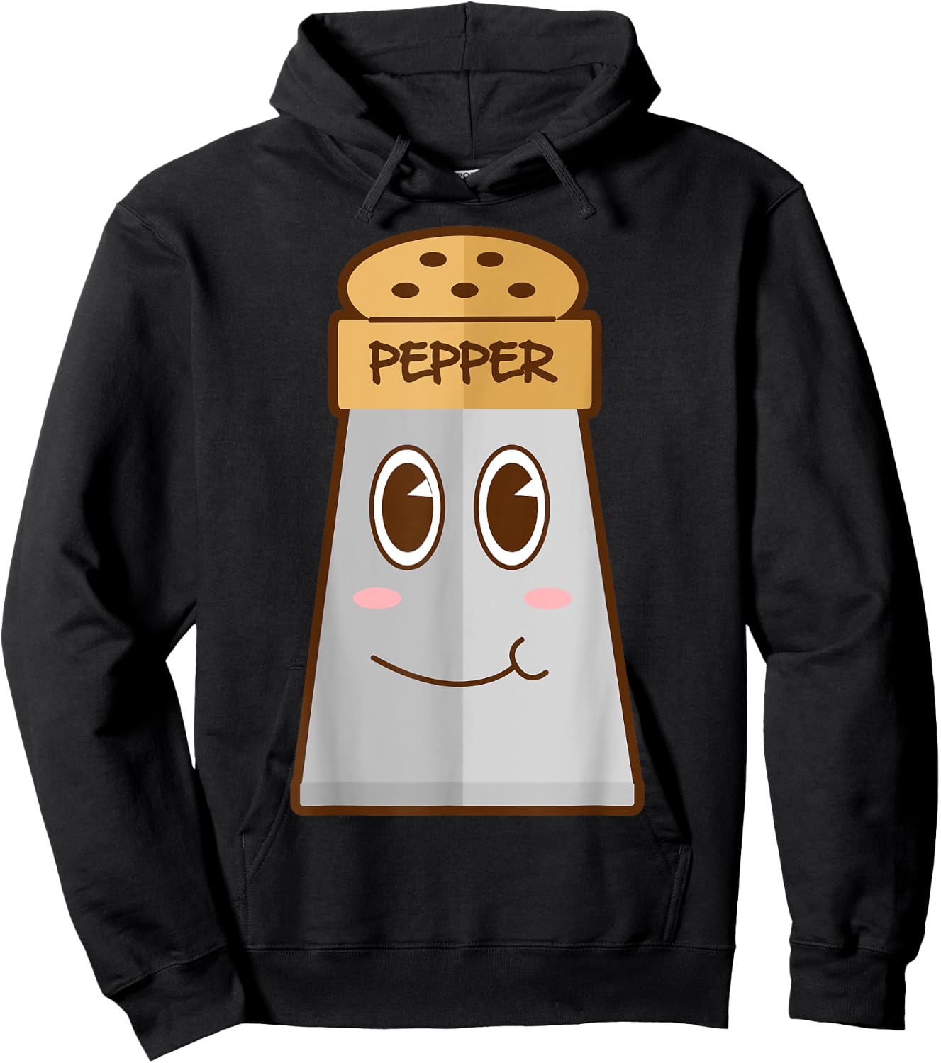 Funny SALT And Pepper Duo Valentines Halloween Easy Costume Hoodie - Hoodie | Black