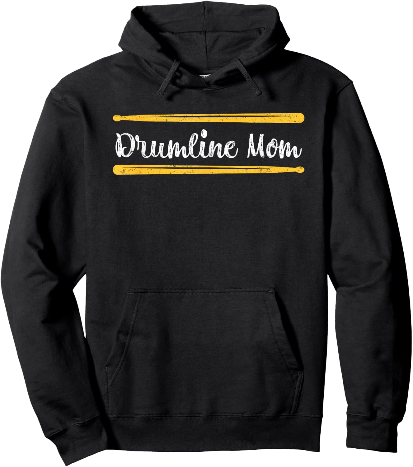 Funny Women Drum Lover Gift DrumLine Mom Hoodie - Hoodie | Black