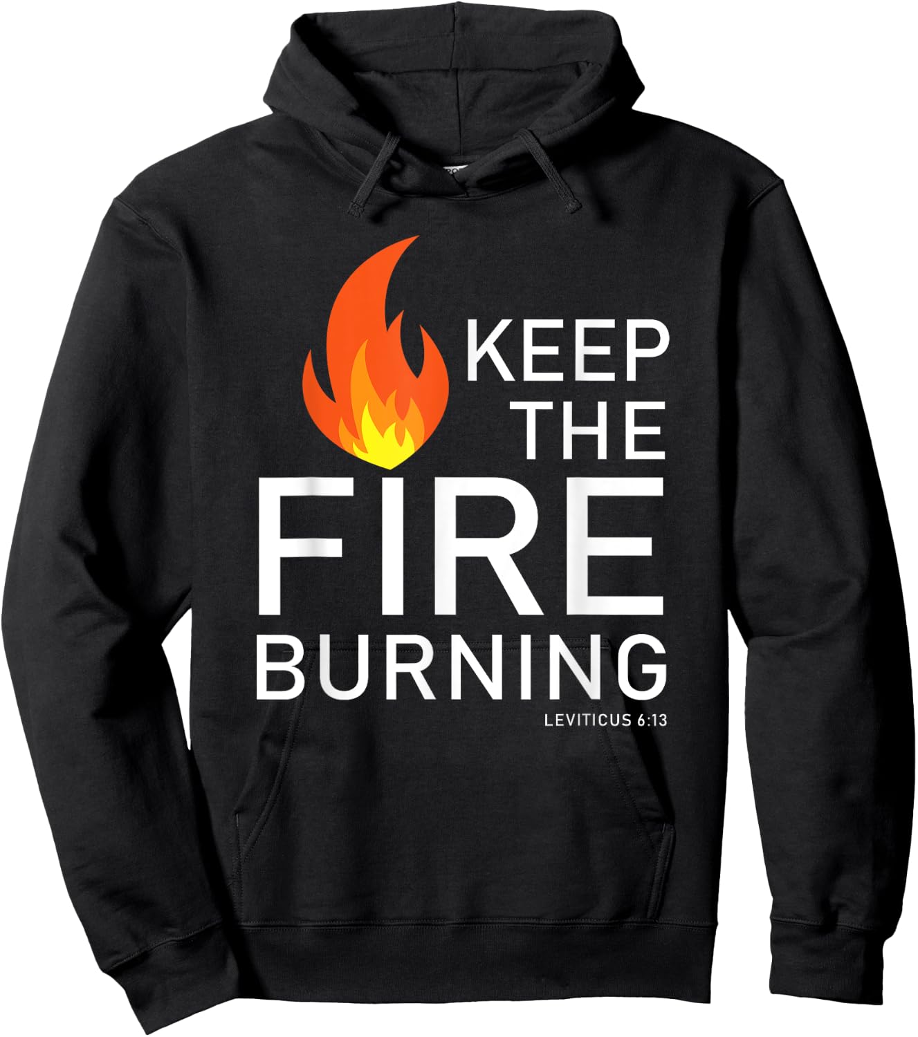 Christian gift Bible verse word of God Keep the Fire Burning Hoodie - Hoodie | Black