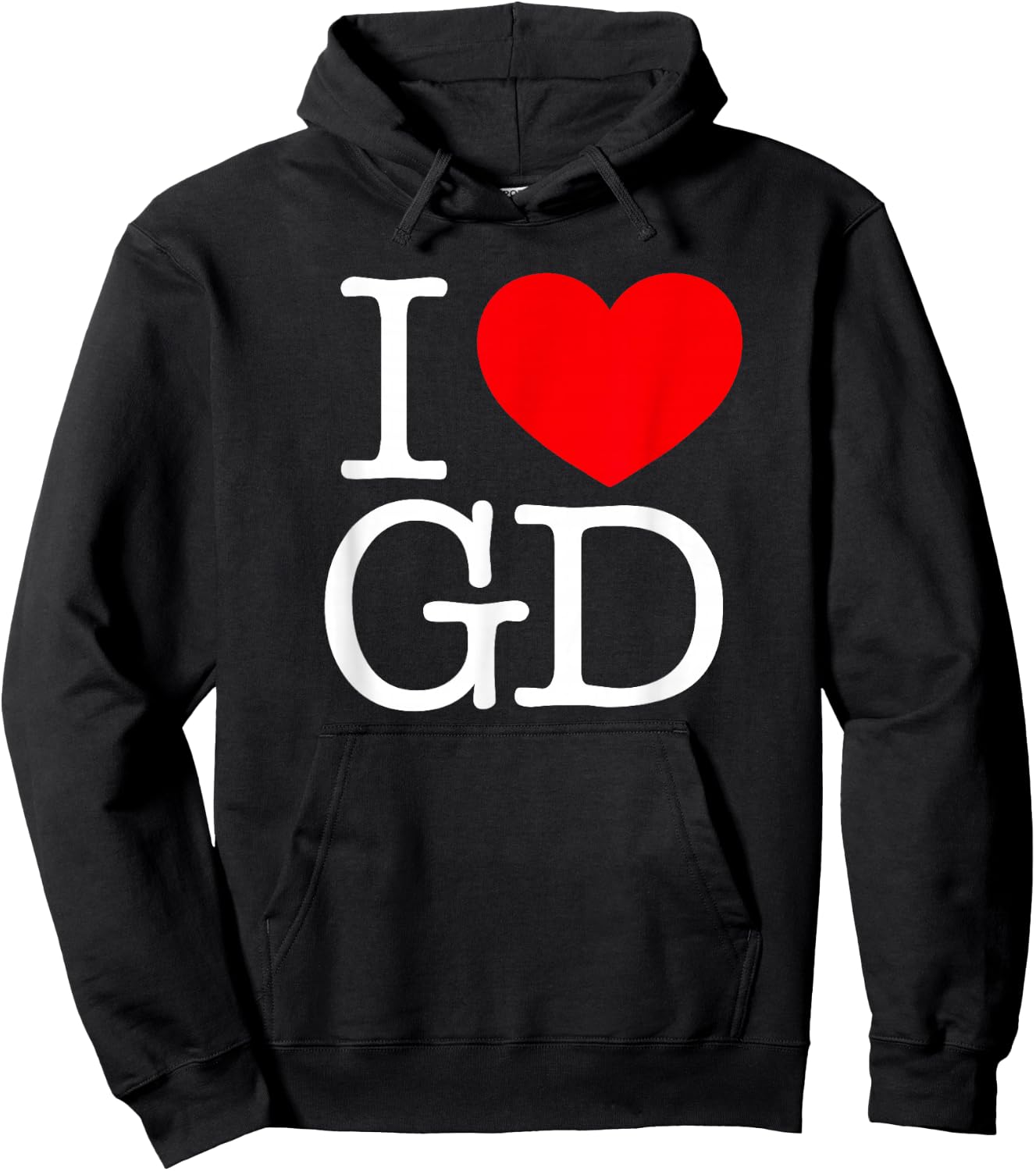 I Love (Heart) GD Hoodie - Hoodie | Black