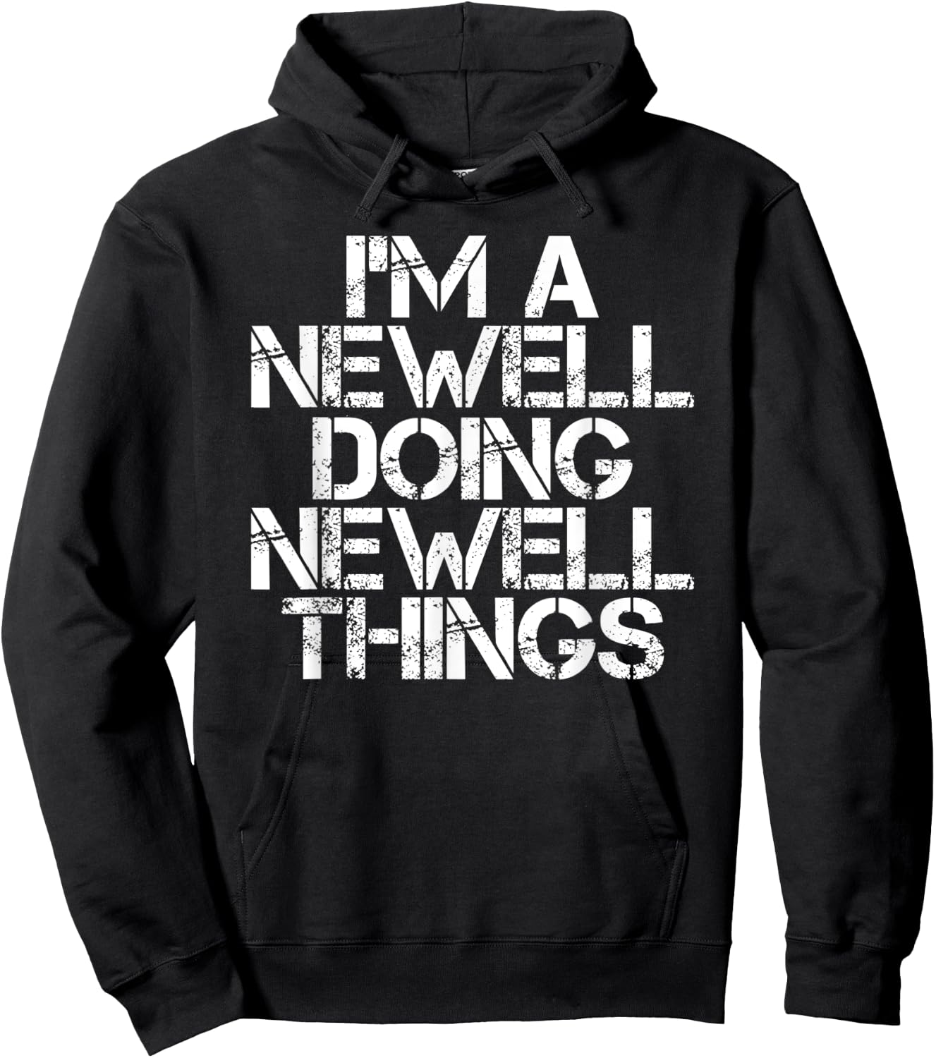 NEWELL Funny Surname Family Tree Birthday Reunion Gift Hoodie - Hoodie | Black