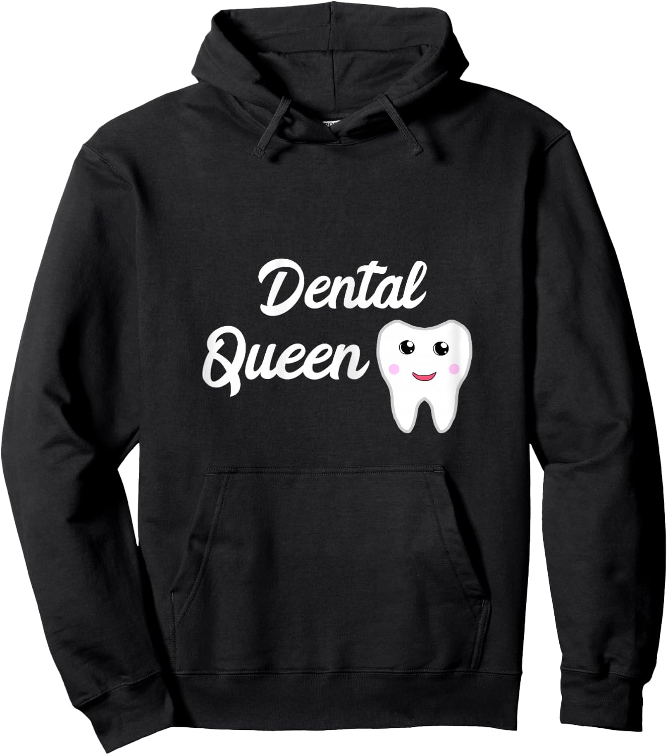 Dental Queen Dental Assistant Girl Dental Office Hoodie - Hoodie | Black
