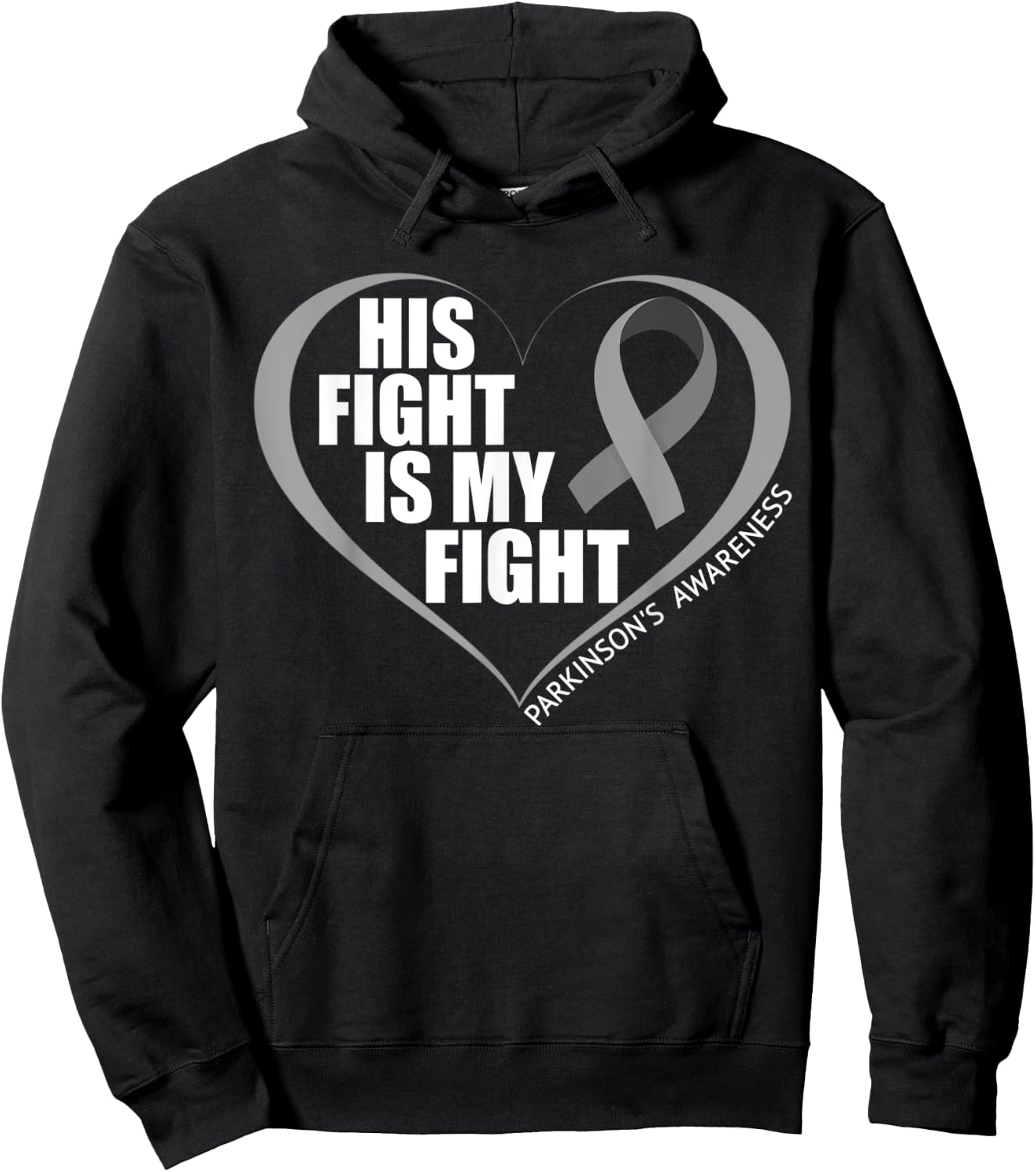 His Fight Is My Fight - Parkinson's Awareness Month 2023 Hoodie - Hoodie | Black