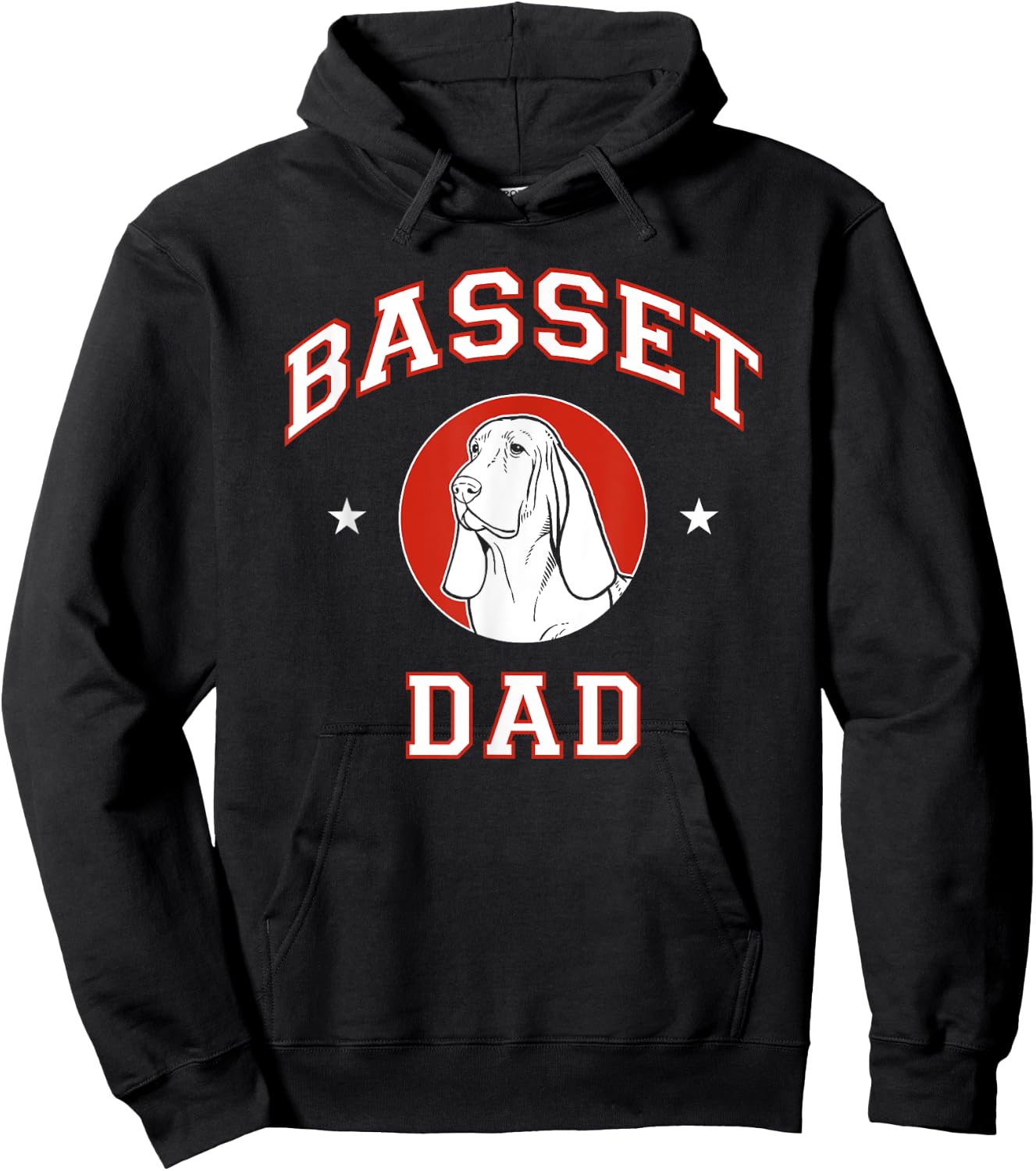 Basset Hound Dad Dog Father Hoodie - Hoodie | Black