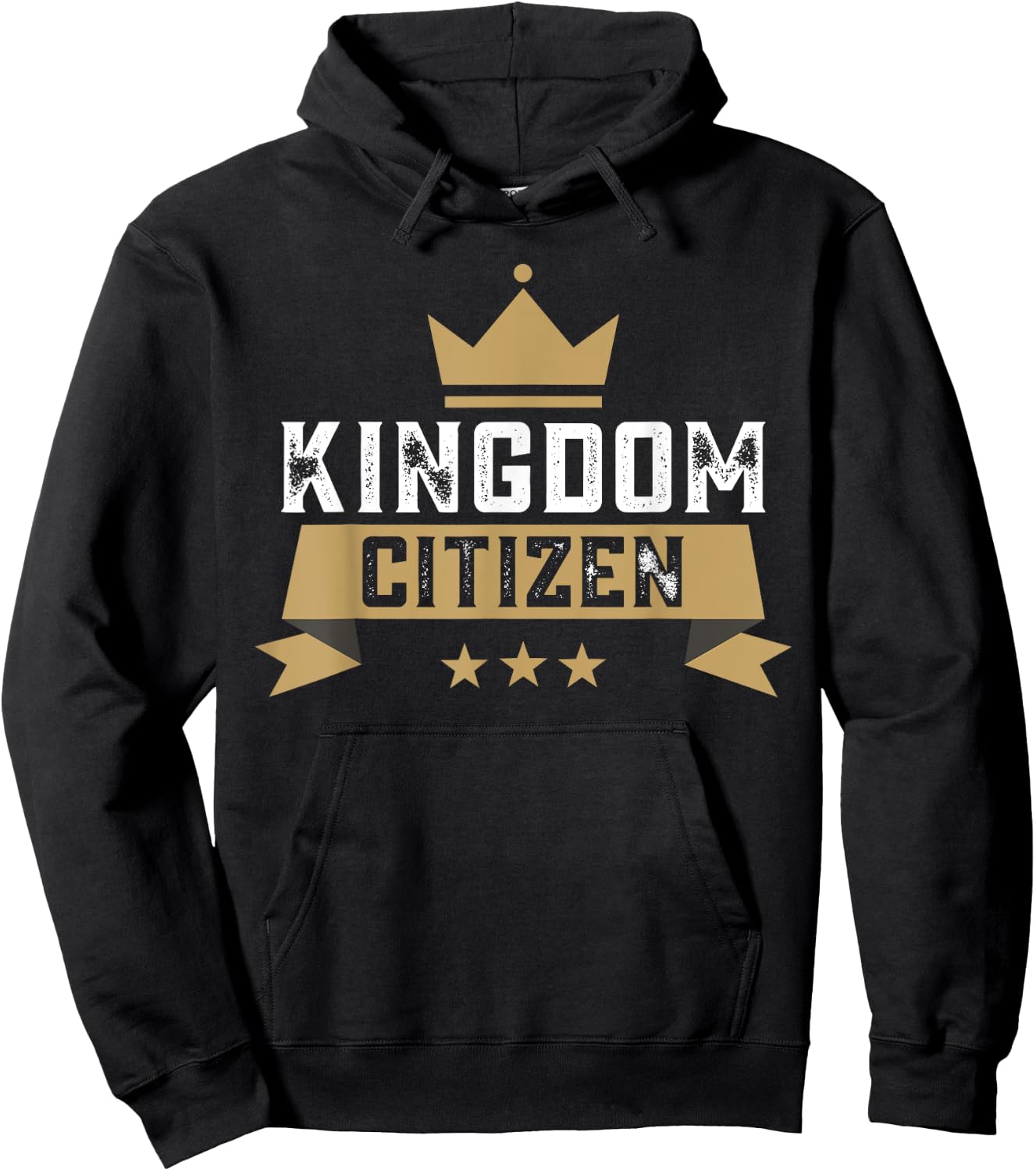 Kingdom Citizen Jesus Our Crowned King Heaven Citizenship Hoodie - Hoodie | Black