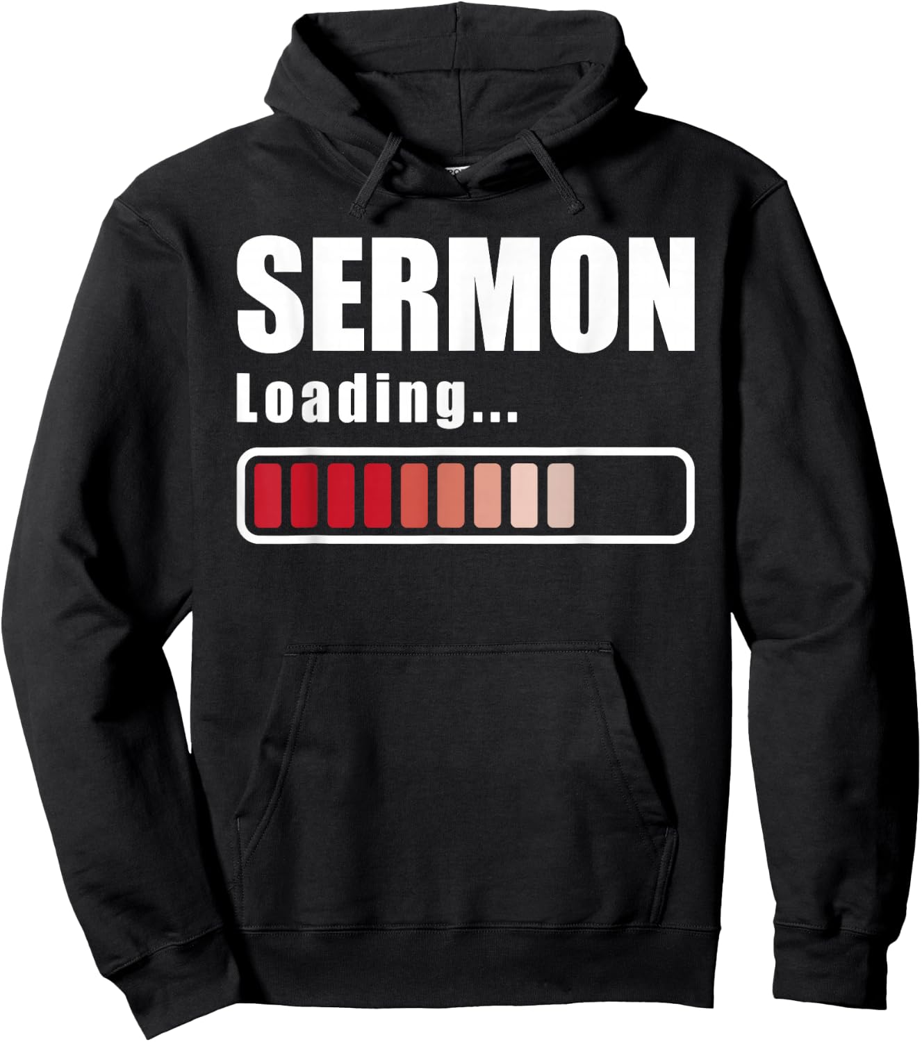 Sermon Loading - Funny Pastor Preacher Minister Clergy Hoodie - Hoodie | Black